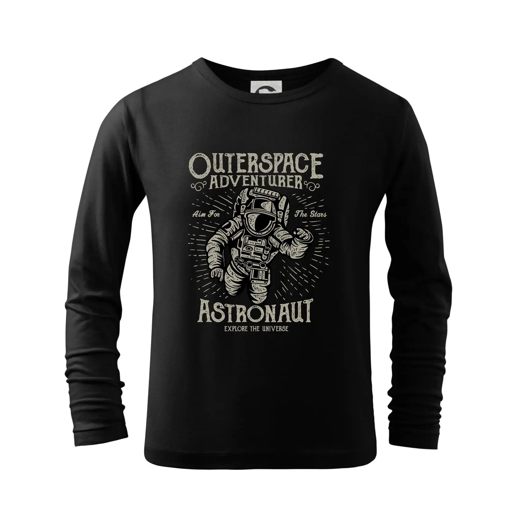 Vesmirne tričká - Astronaut outerspace - Tričko detské Long Sleeve