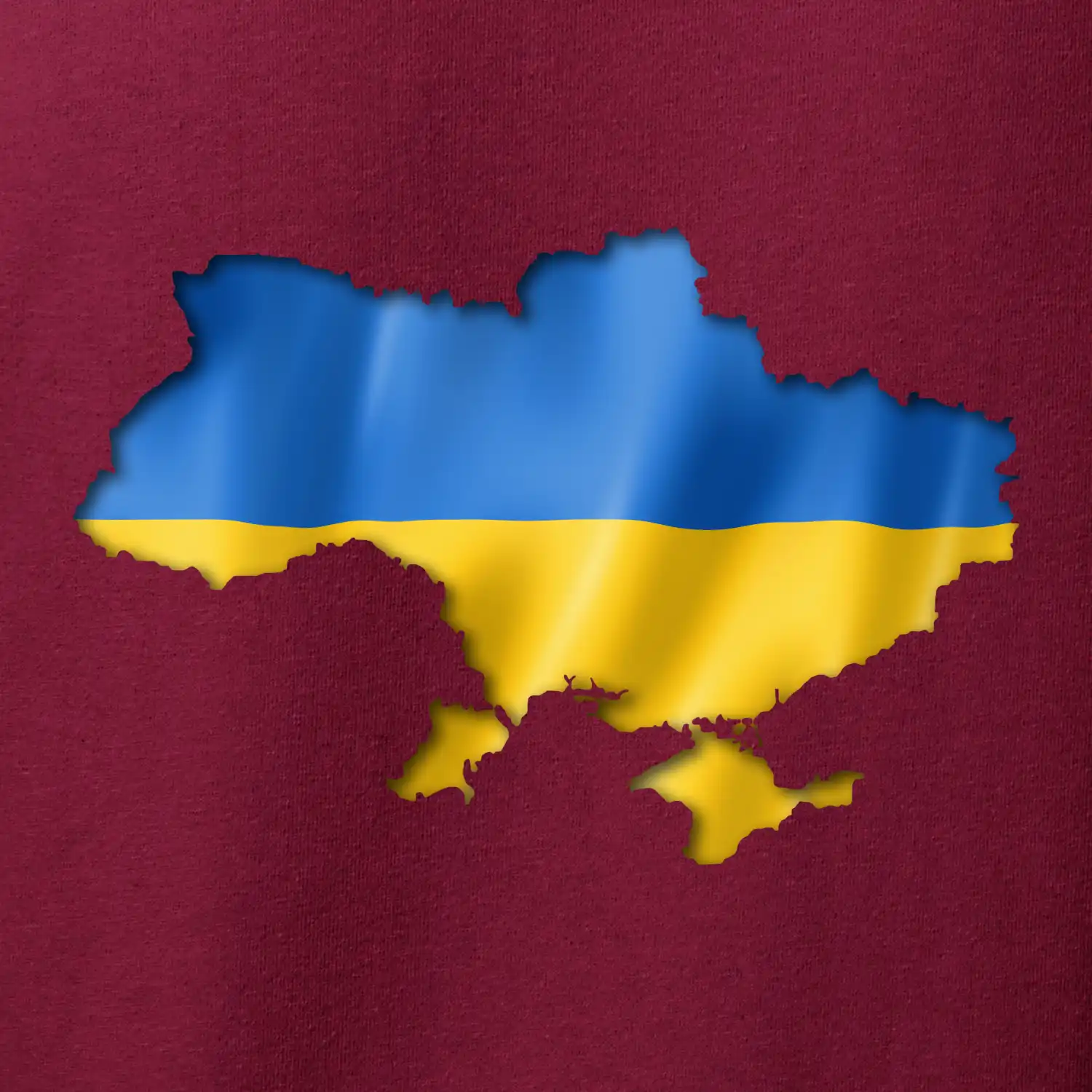 Ukrajina vlajka mapa