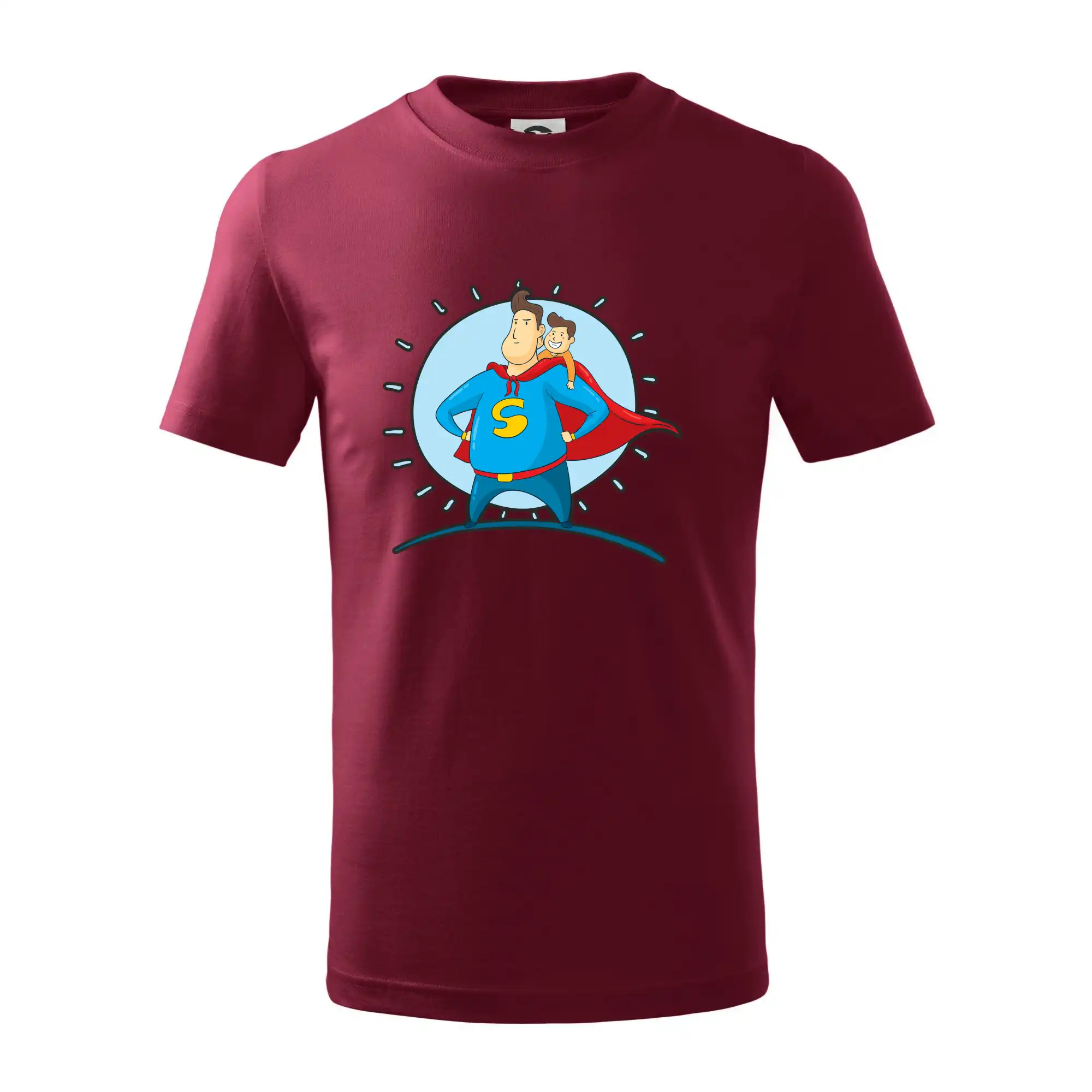 Najlepší darček pre otecka ku dňu otcov - Ocko superman - chlapec - Tričko detské bavlnené
