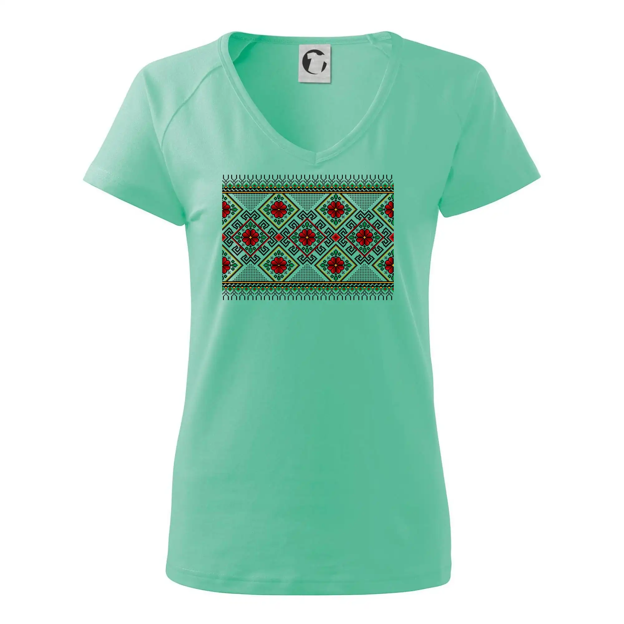 Ukrajinský vzor - Červeno Zelený