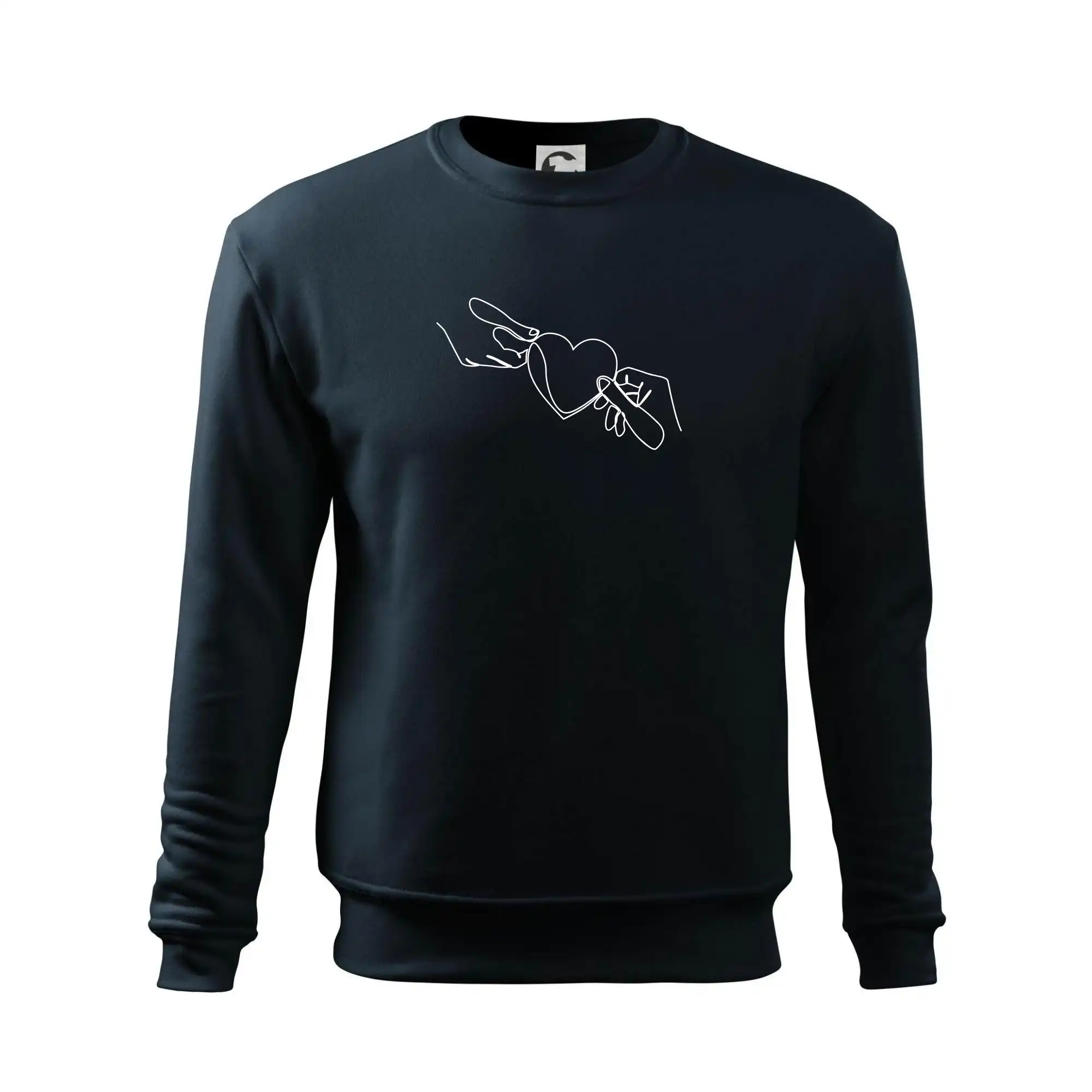 Dvě ruce a srdce jedním tahem