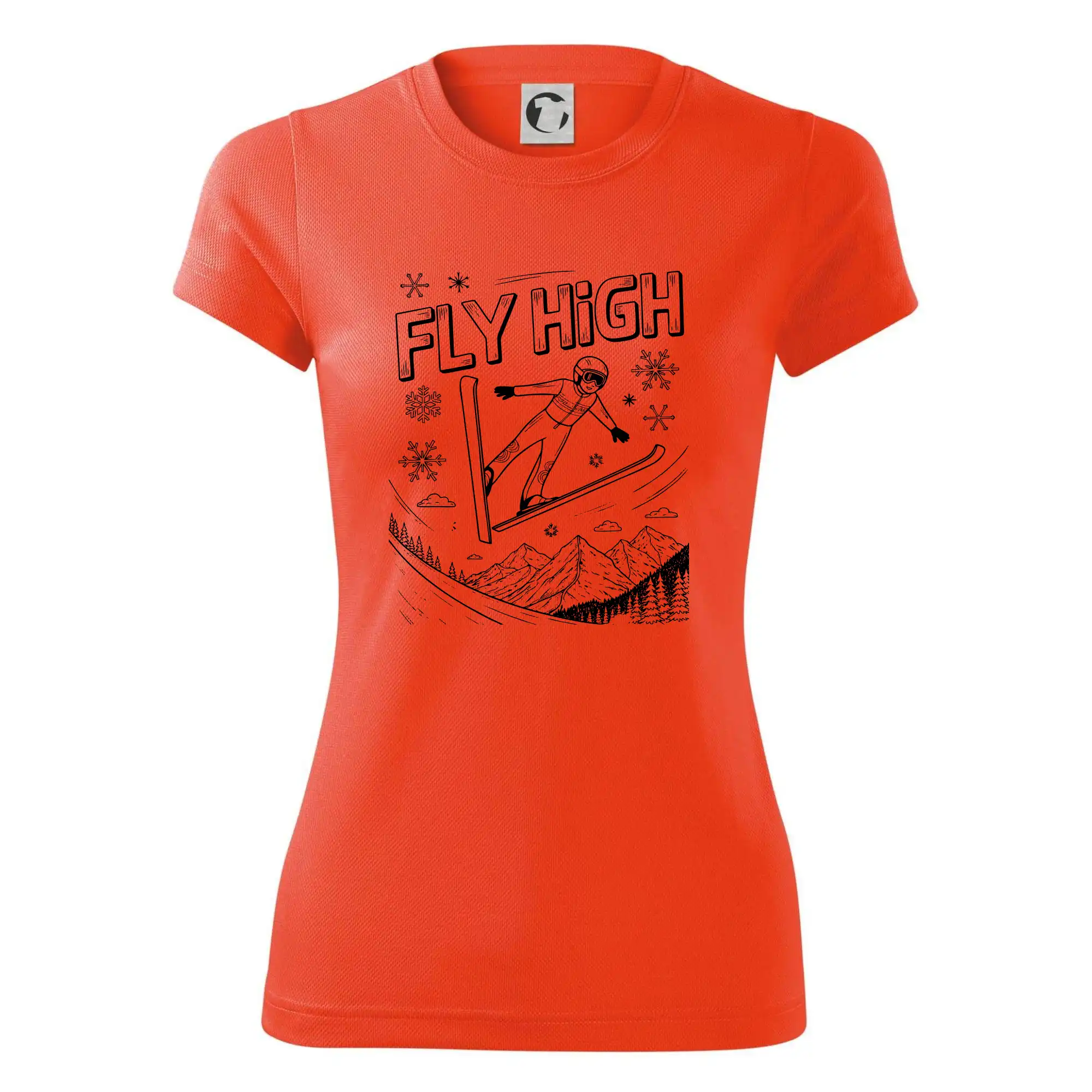 Černobílý skokan fly high