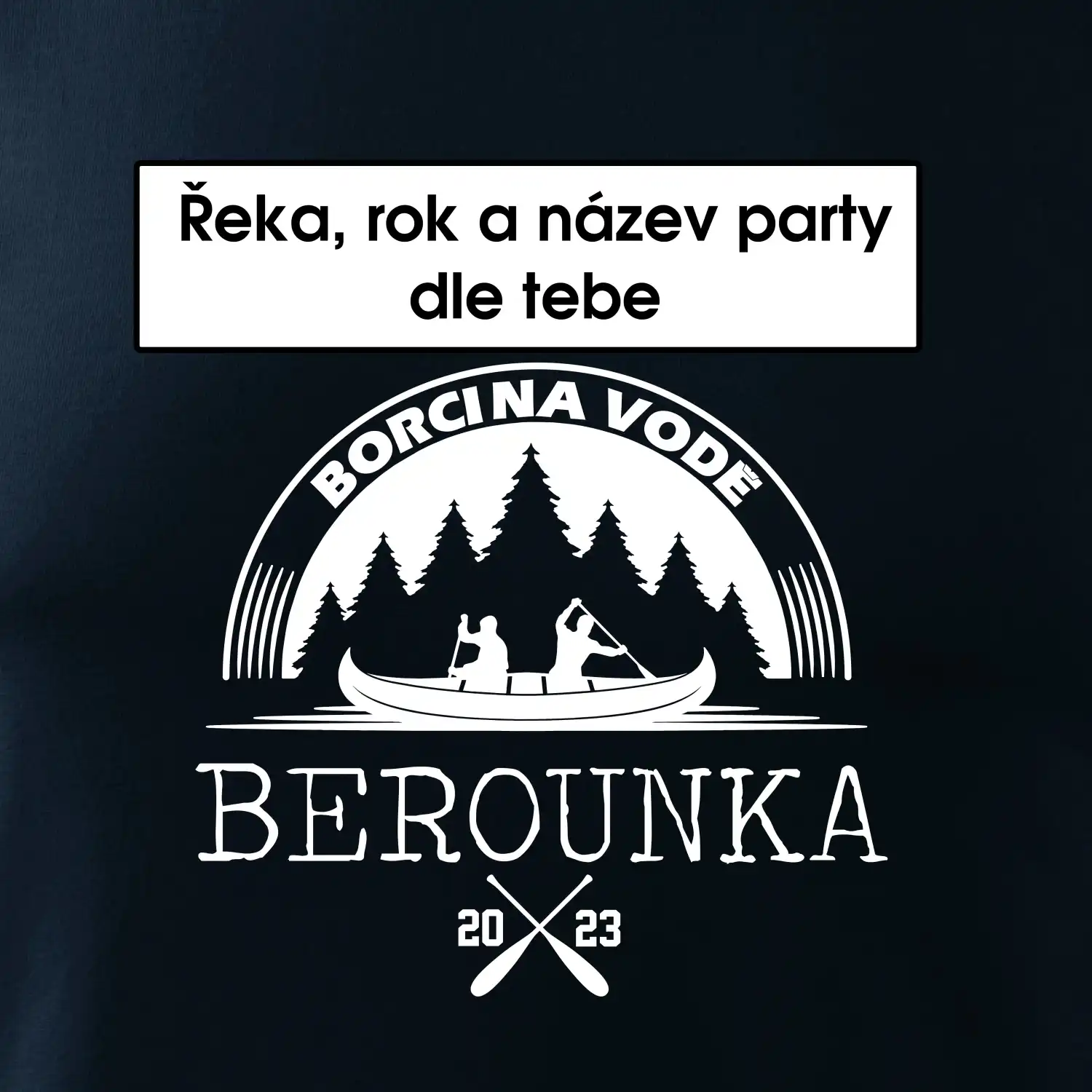 Na vodu - Kanoe les (vlastní nápis)