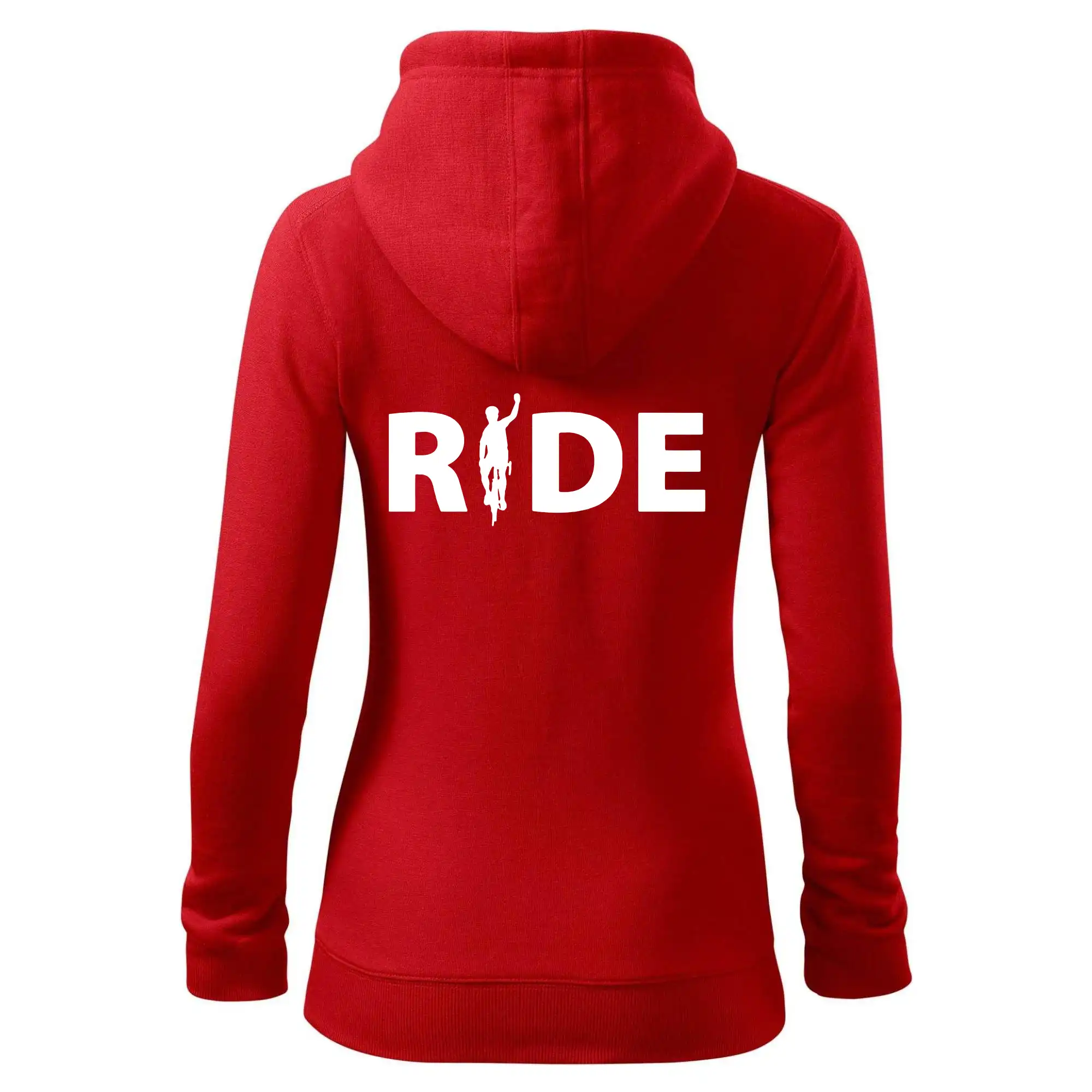 Ride - nápis s cyklistou