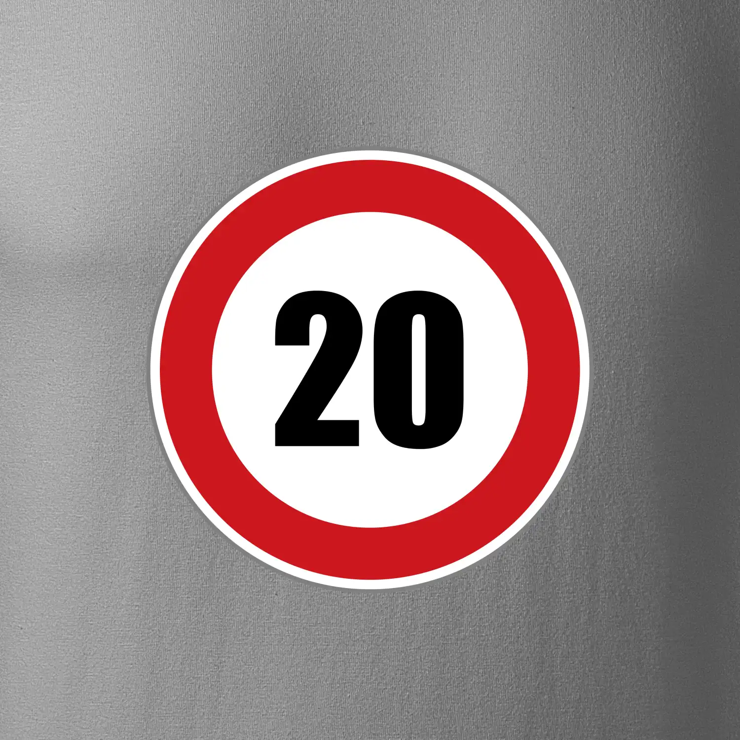 Dopravní značka - omezení rychlosti 20