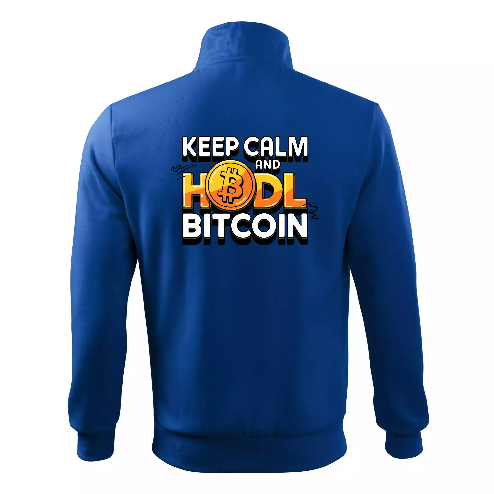 3D nápis Keep Calm and HODL Bitcoin