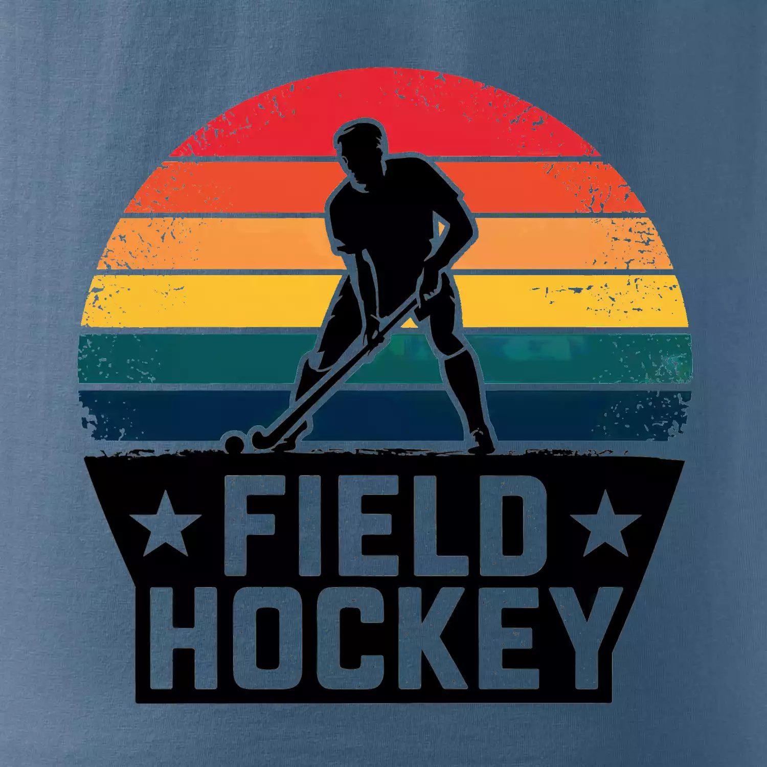 Field hockey vintage kruh