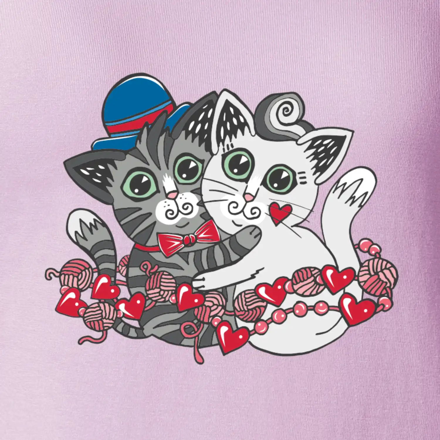 Kočky v objetí (Pecka design)