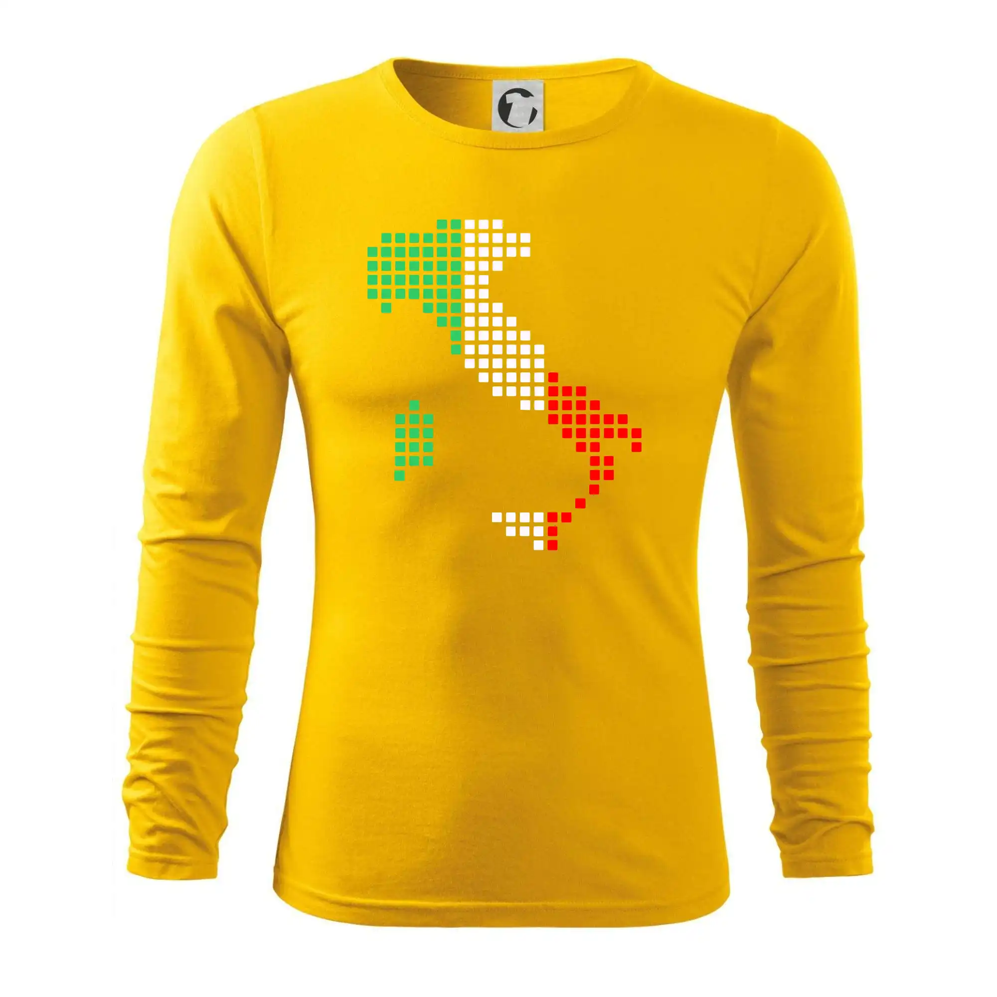 Itálie obrys vlajka