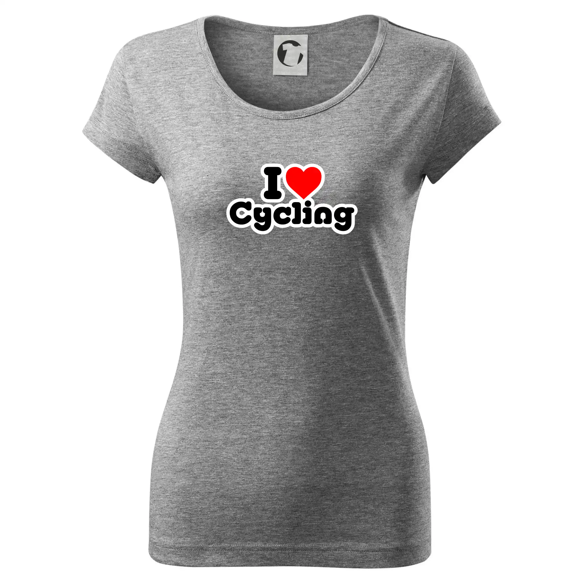 Tričko ako darček pre cyklistu - I love cycling - Dámske tričko Pure