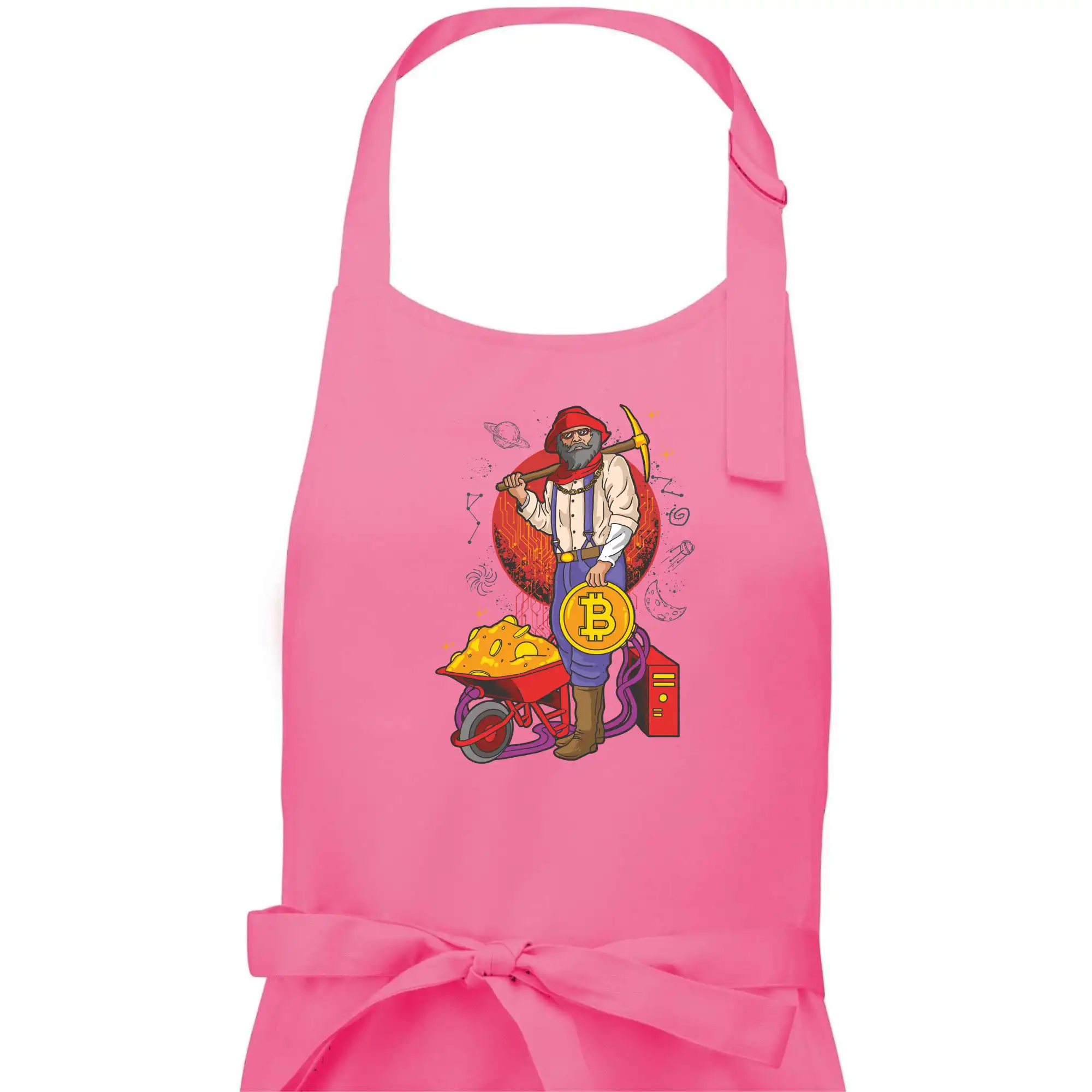 Horník těží bitcoiny