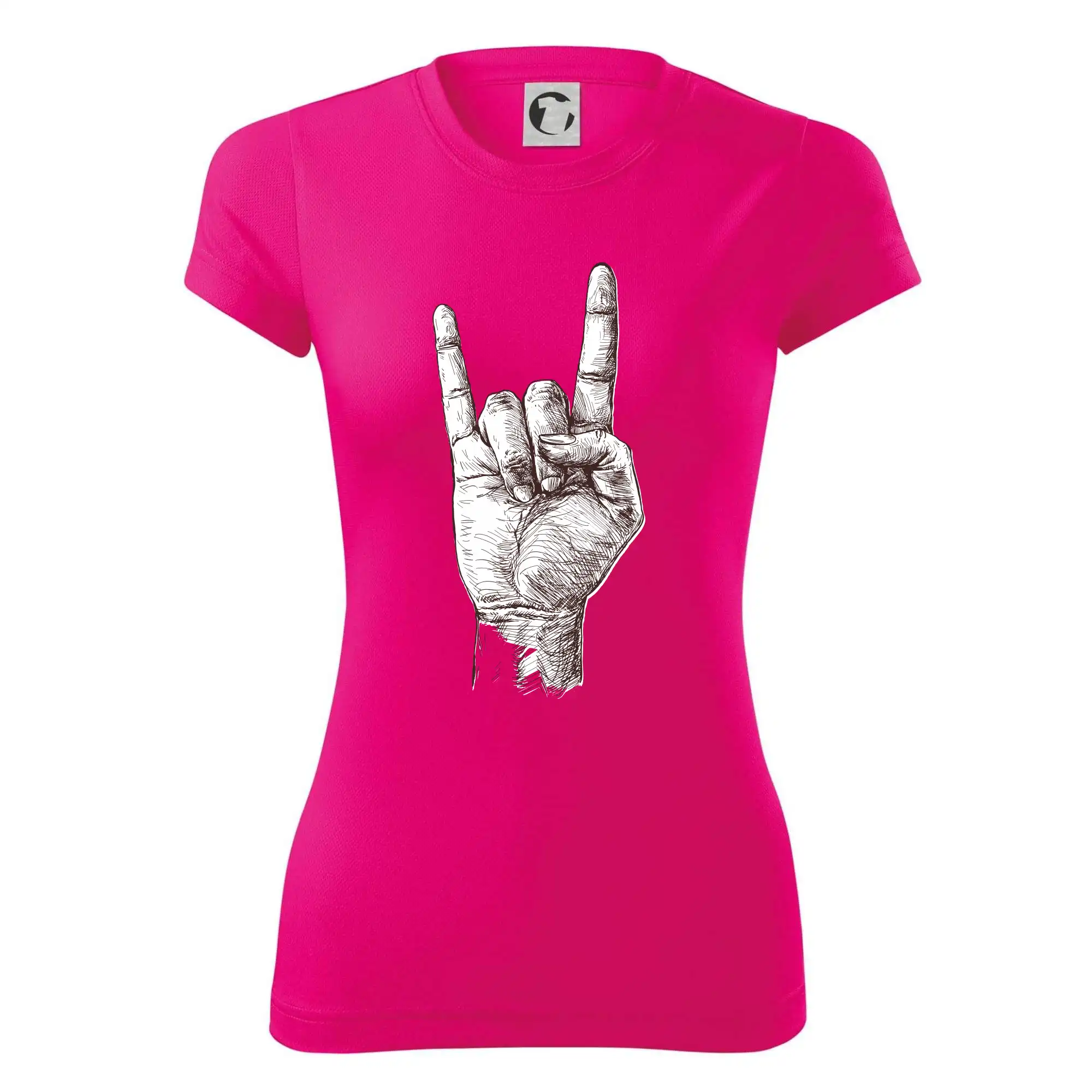 Rocková ruka kreslená