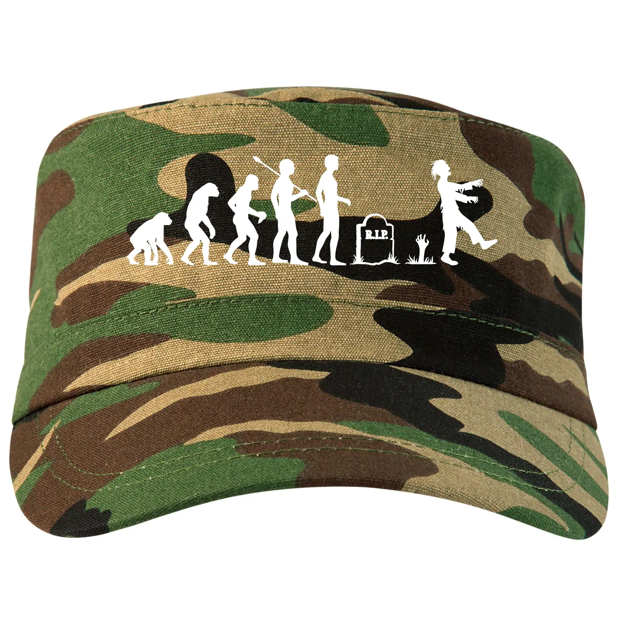 Grafické tričká - Evoluce Zombie (Hana-creative) - Šiltovka CAMO