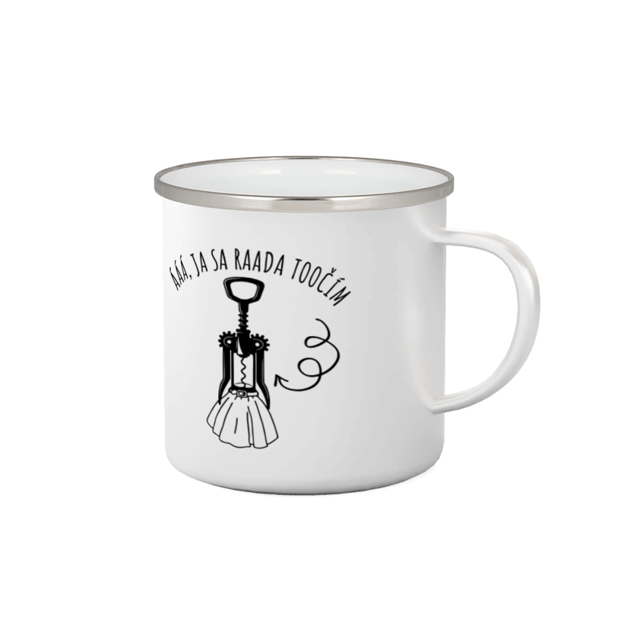 Vtipná tričká s tematikou vína - Ja sa rada točím - vývrtka - Plecháčik