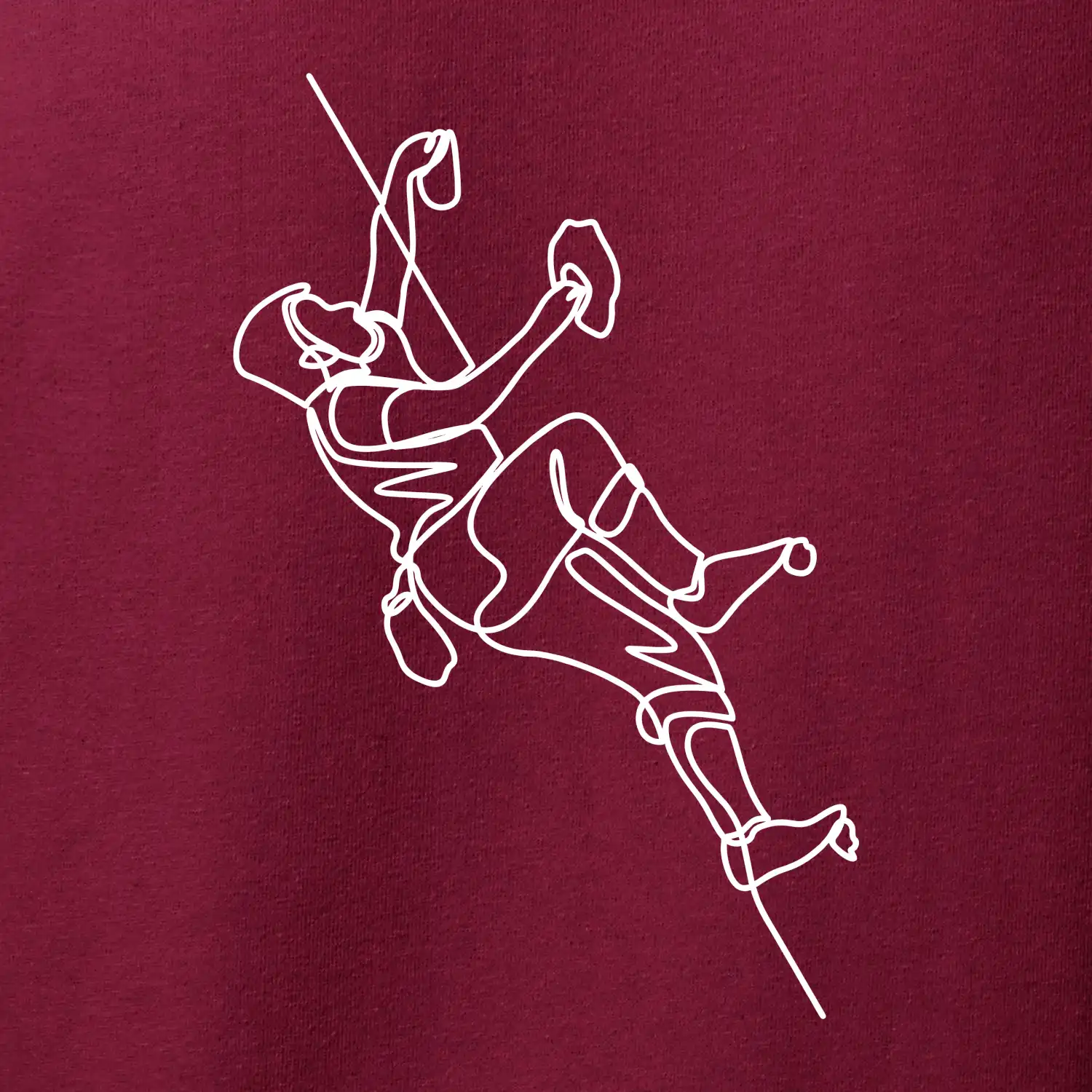 Lezecká stěna jedním tahem