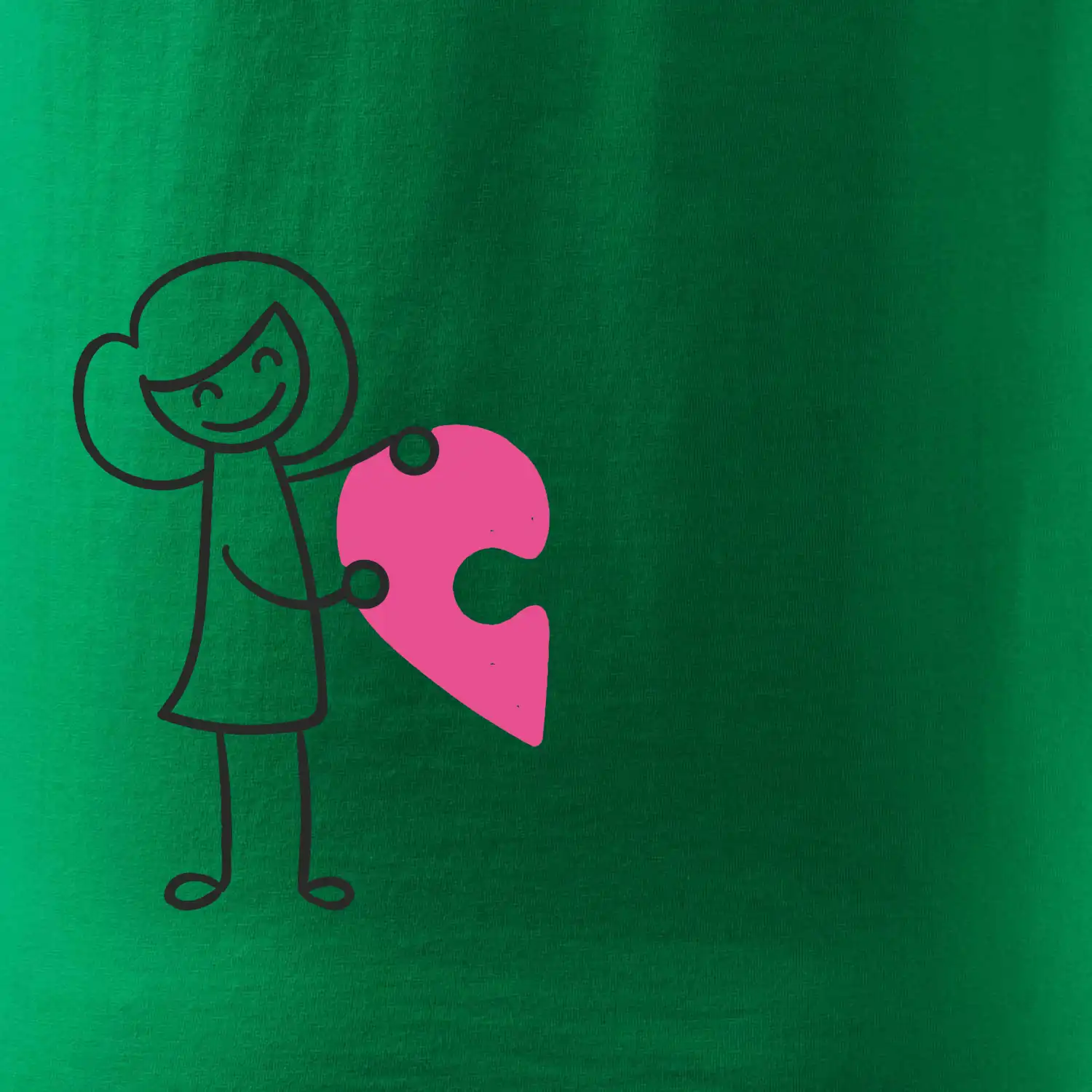 Párová trička puzzle postavička