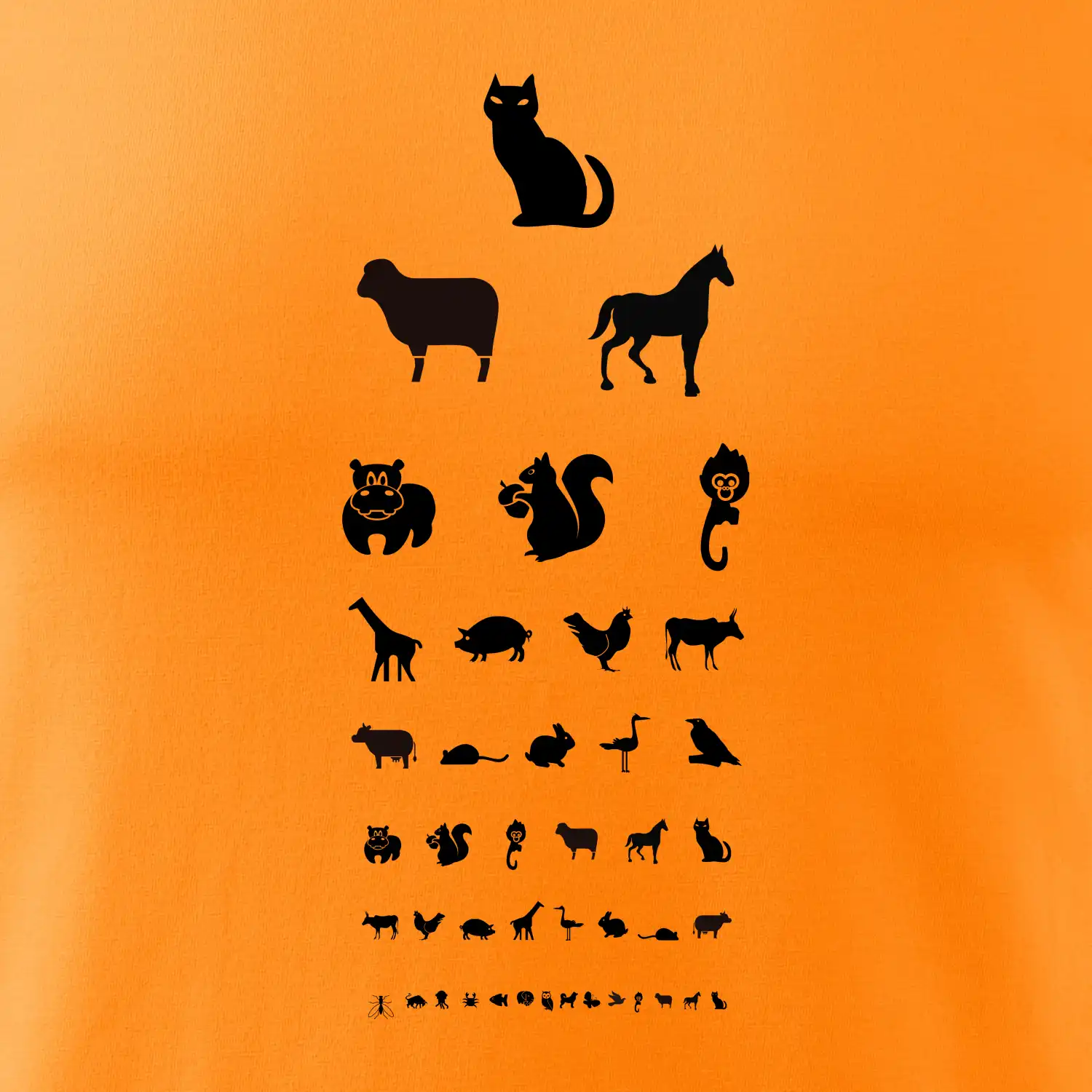 Oční test zvířatka