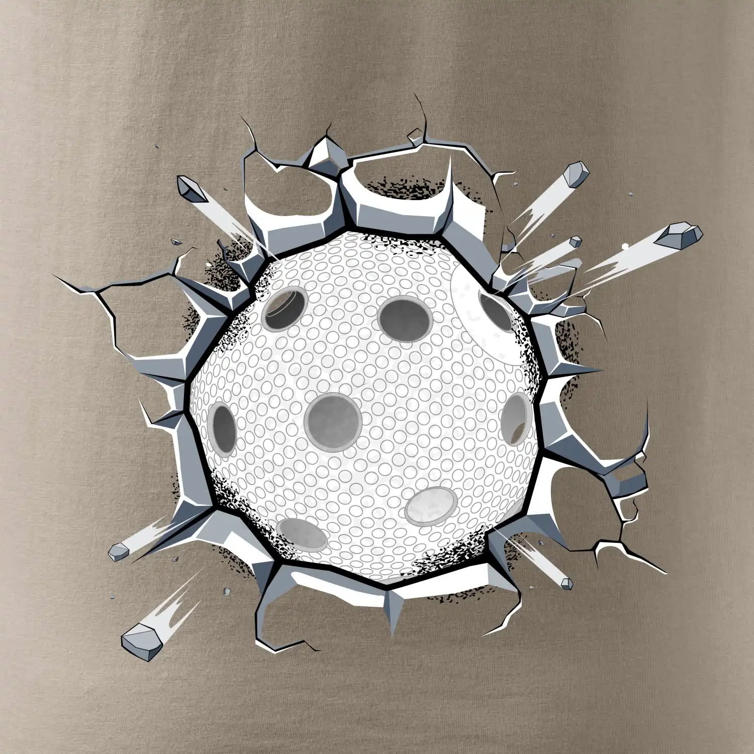 Florbal míč v triku