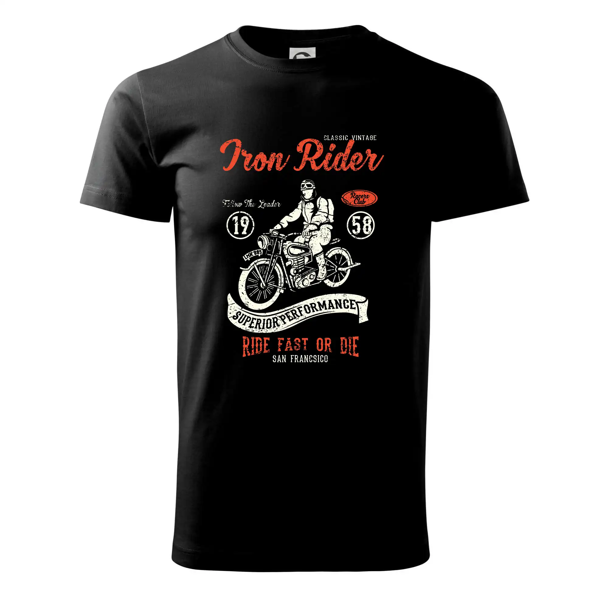 Tričká a mikiny s potlačou motoriek – pre pravých motorkárov - Iron Rider - Klasické pánske tričko vyššej gramáže