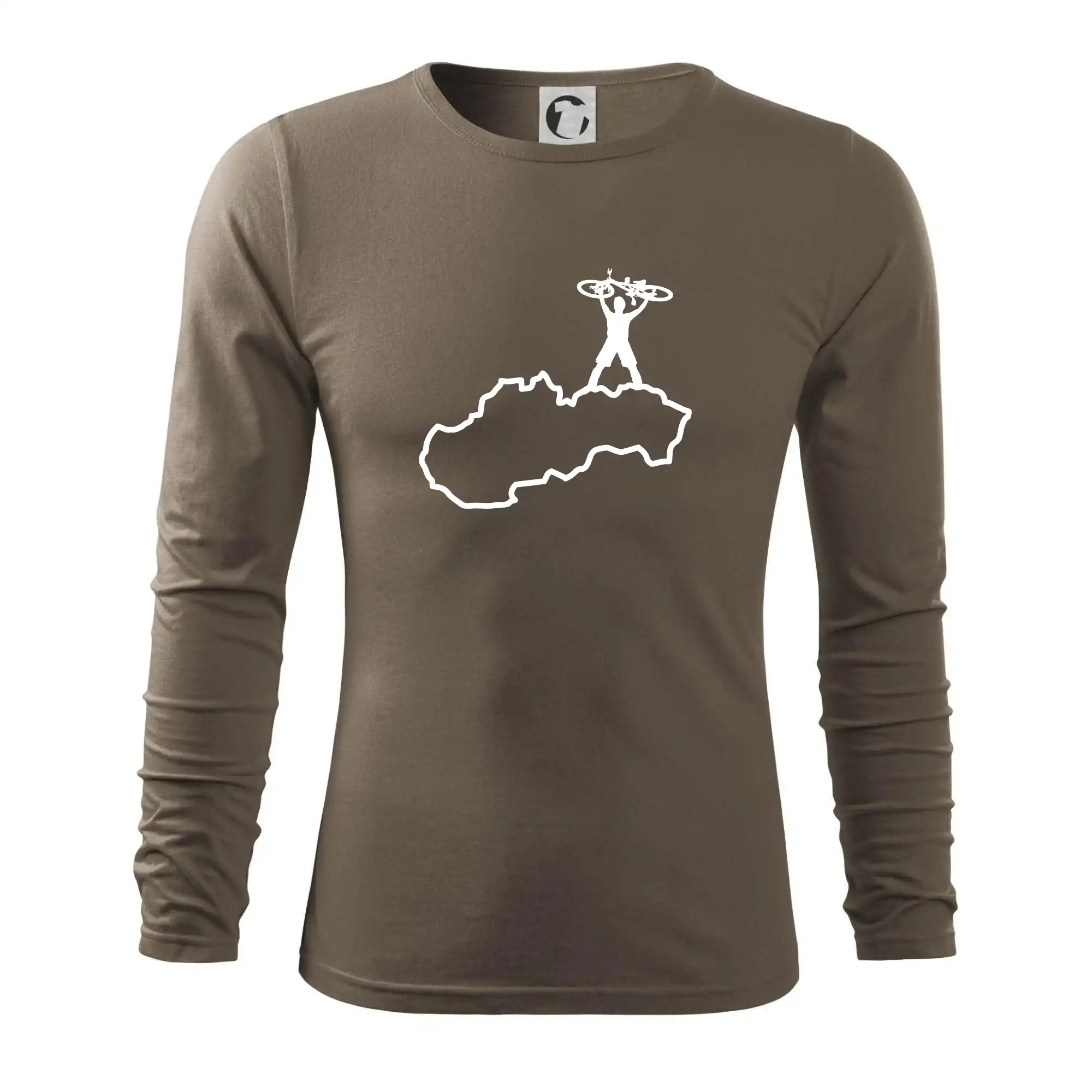 Mapa Slovenska - cyklista