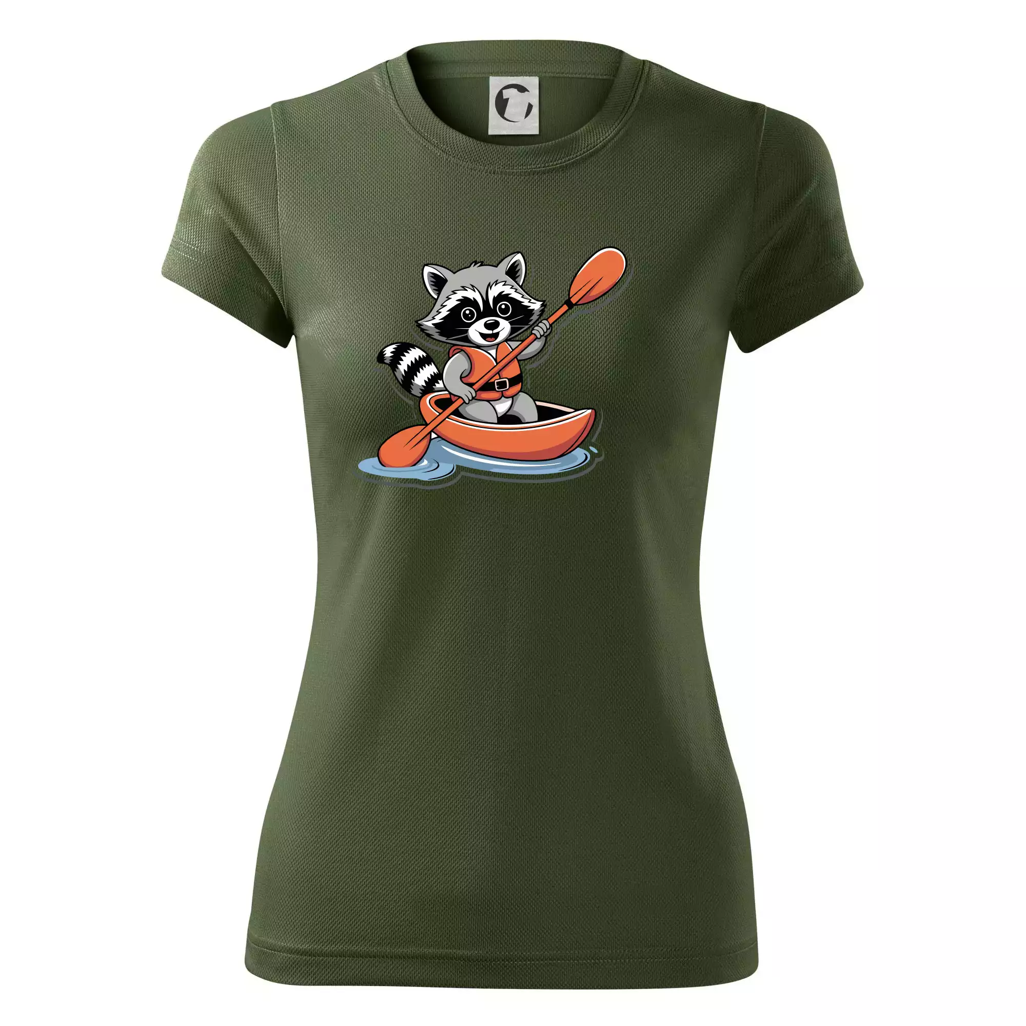 Mýval v kajaku kreslený