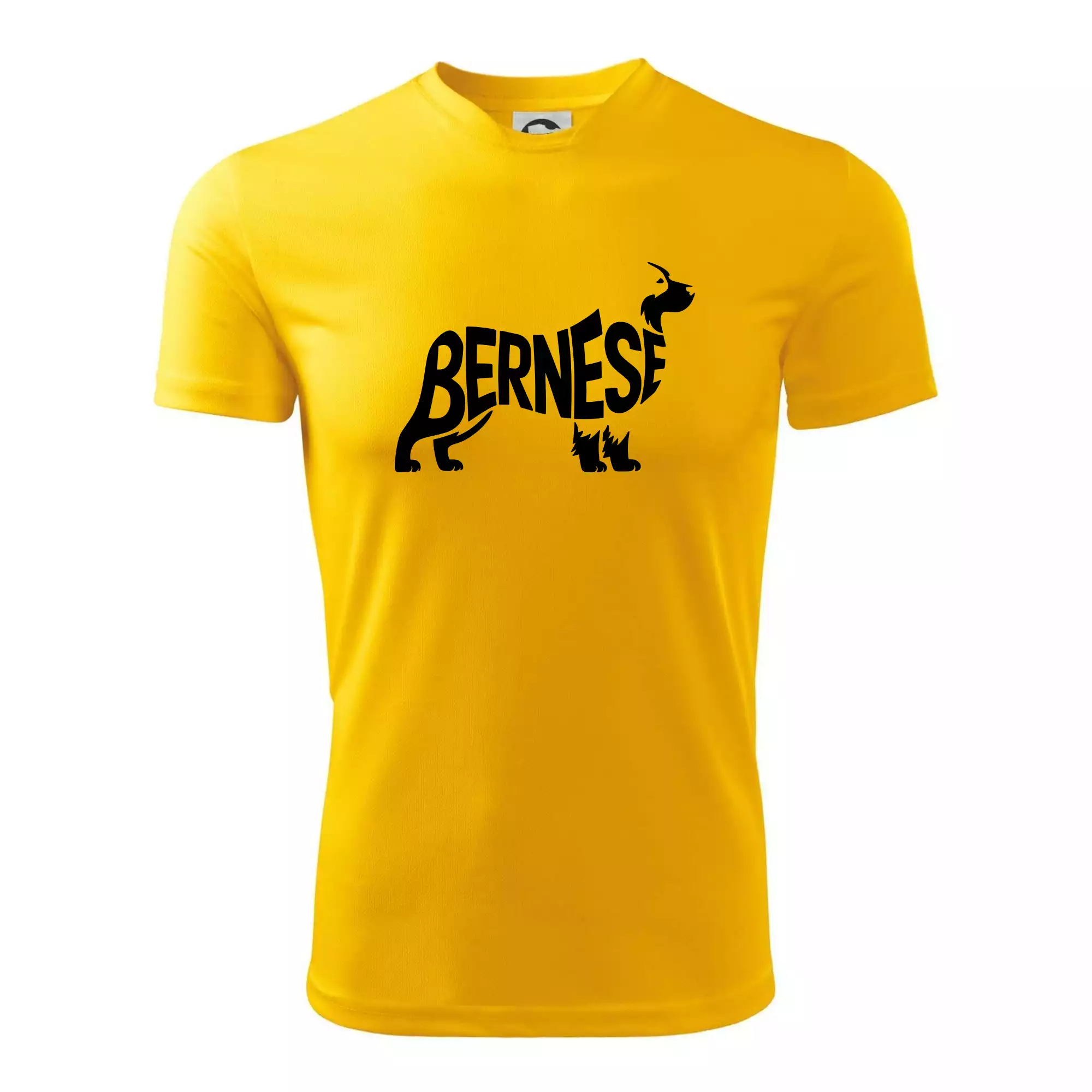 Bernese Mountain Dog nápis v těle