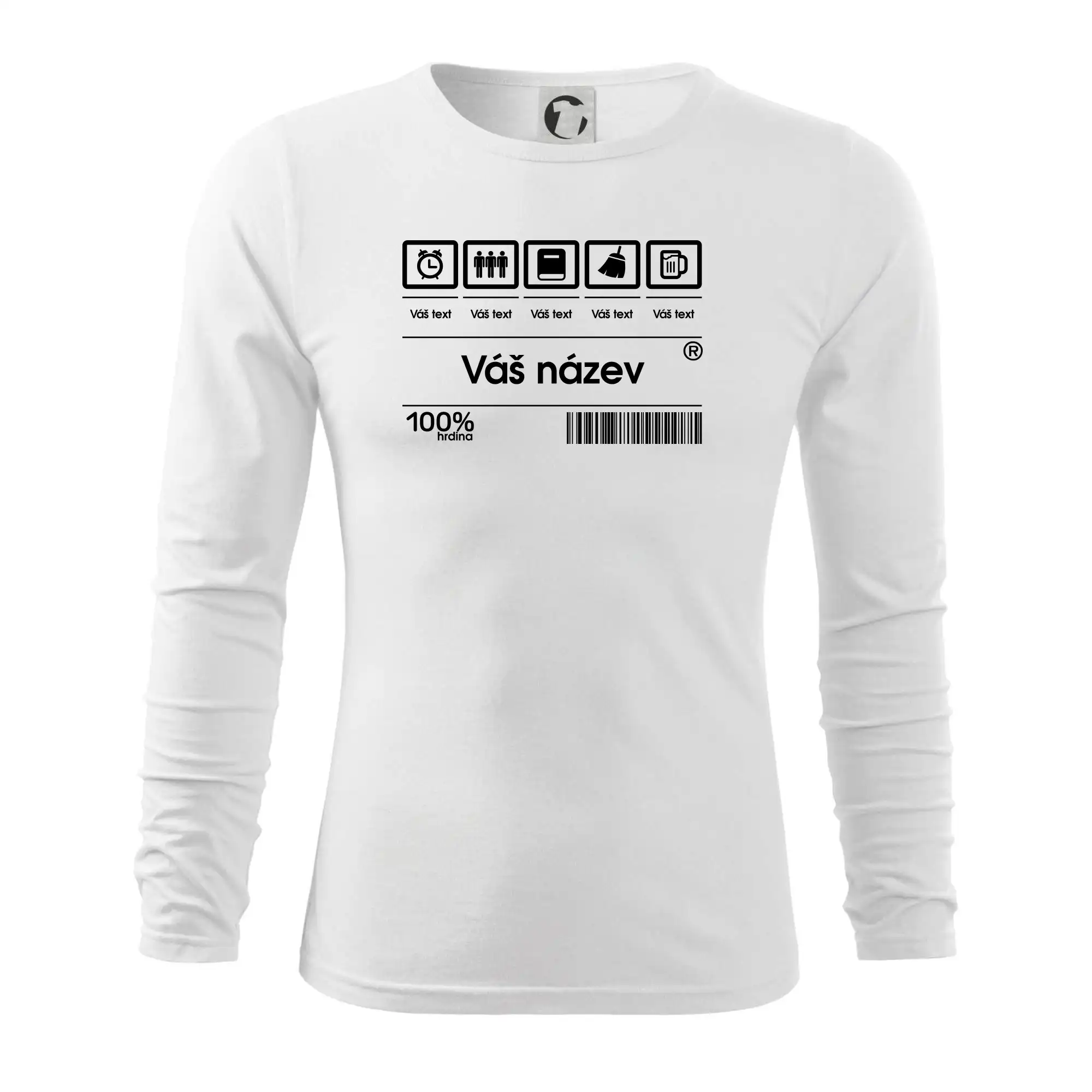 Čárový kód - Vlastní text