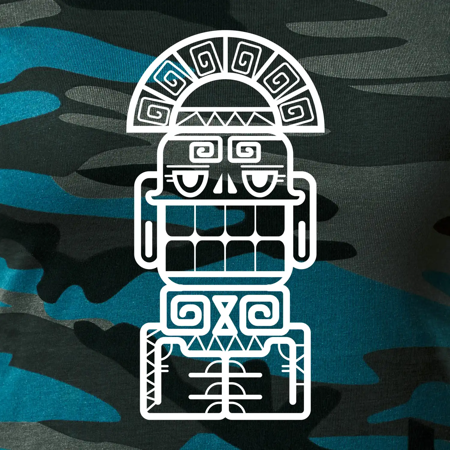 Mayové - socha se zuby