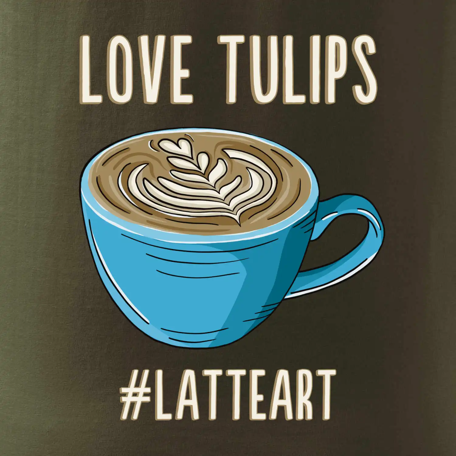 Love tulips - latteart (Radek Pilař ART)