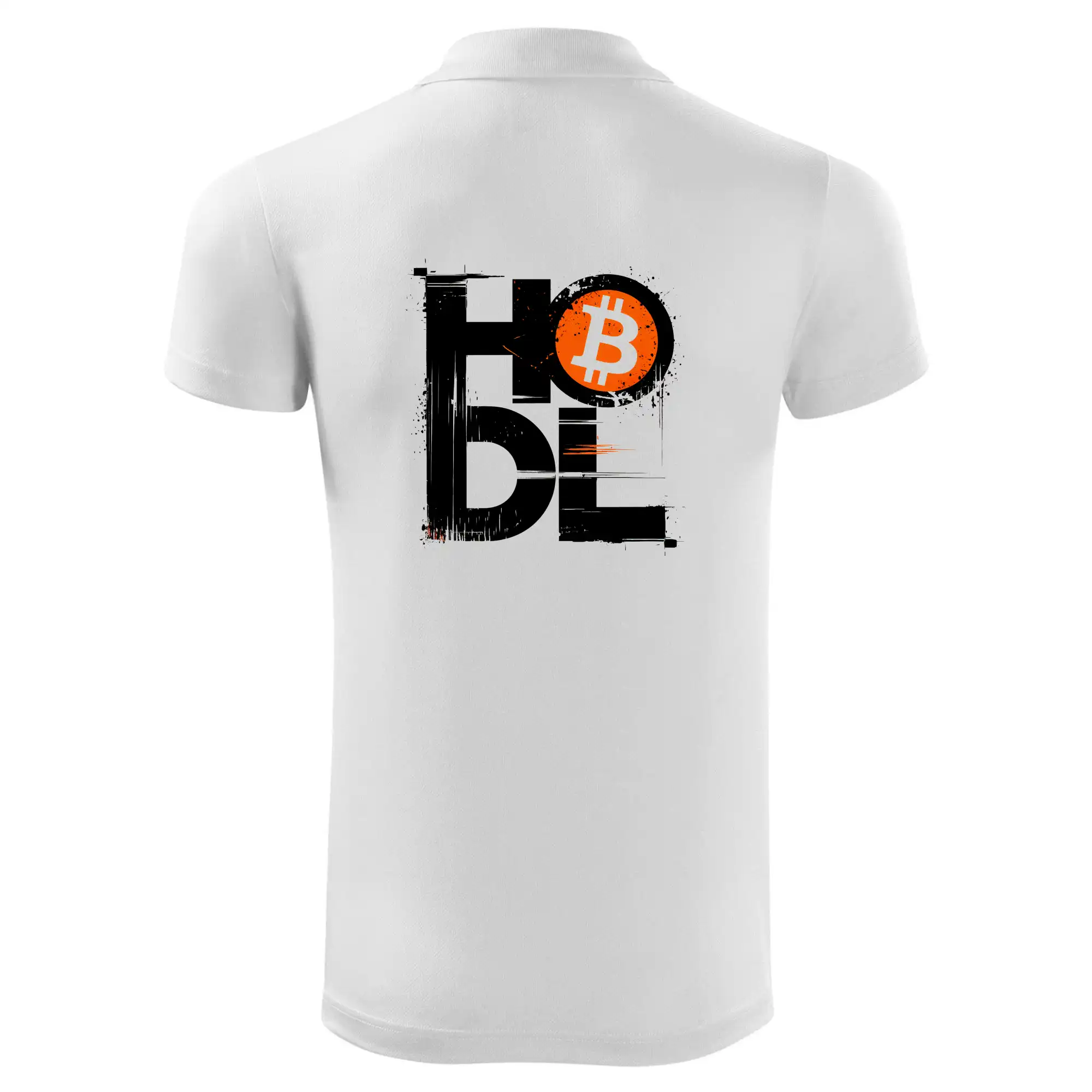 Hodl velký nápis a logo BTC