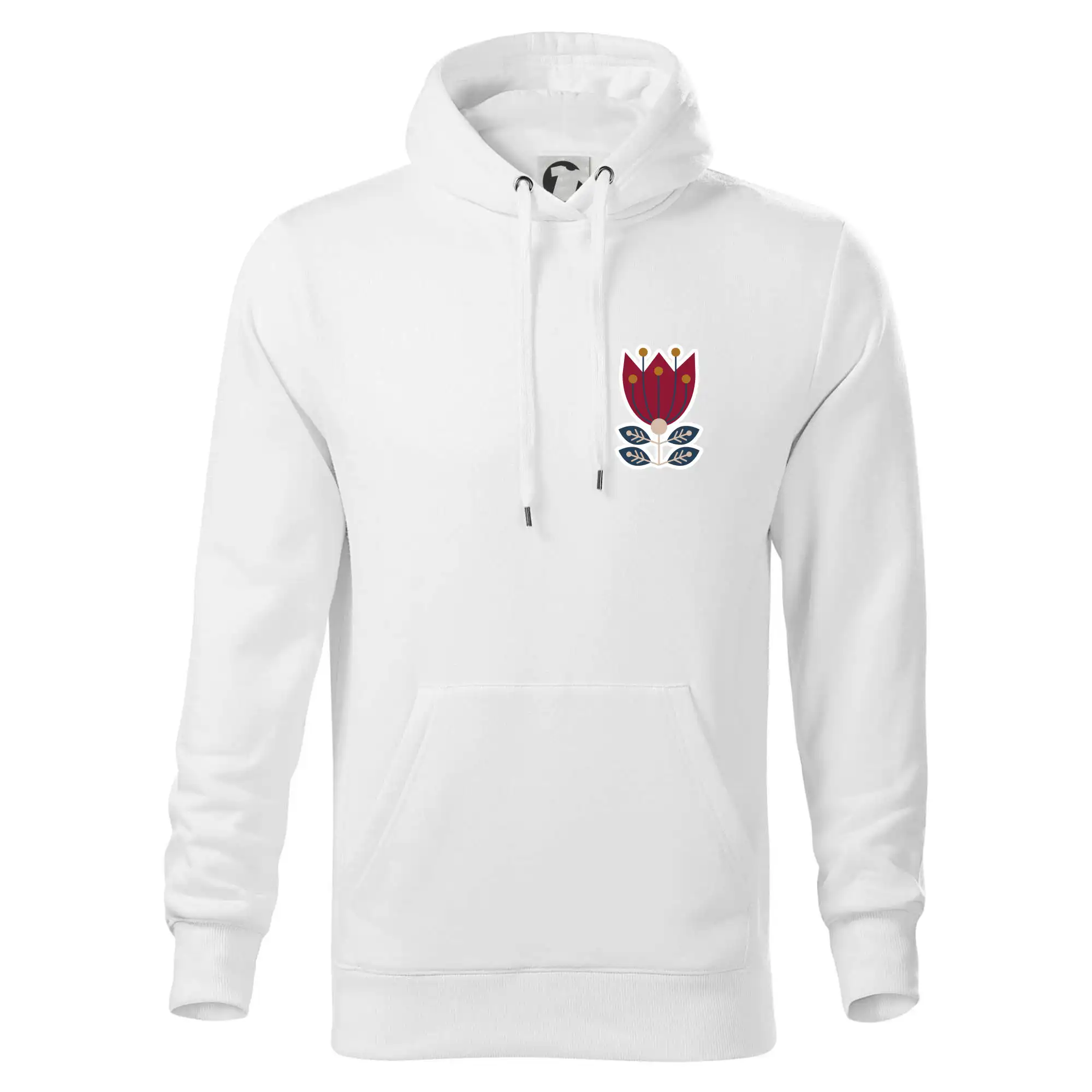 Folklor na prsu květina čtyřlistá