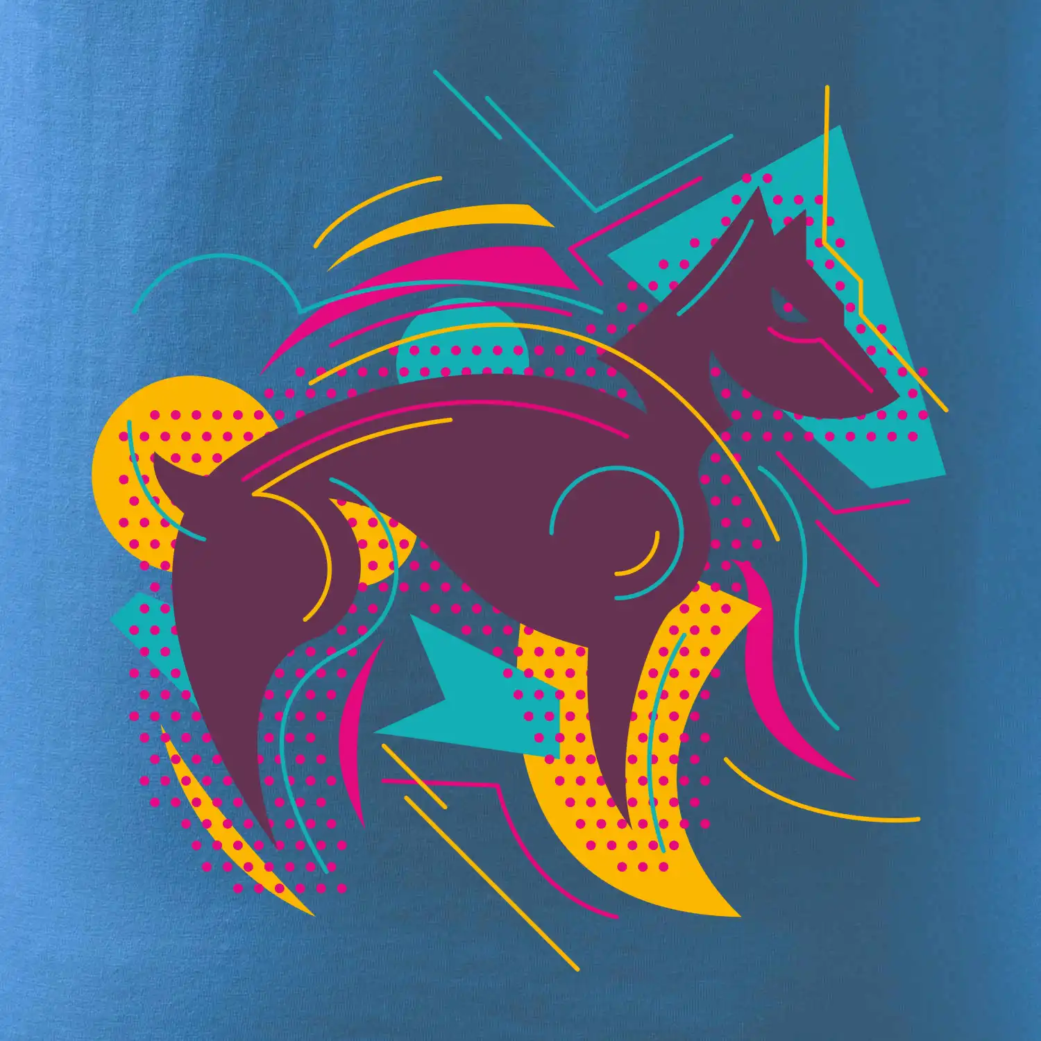 Pes abstrakce hubený