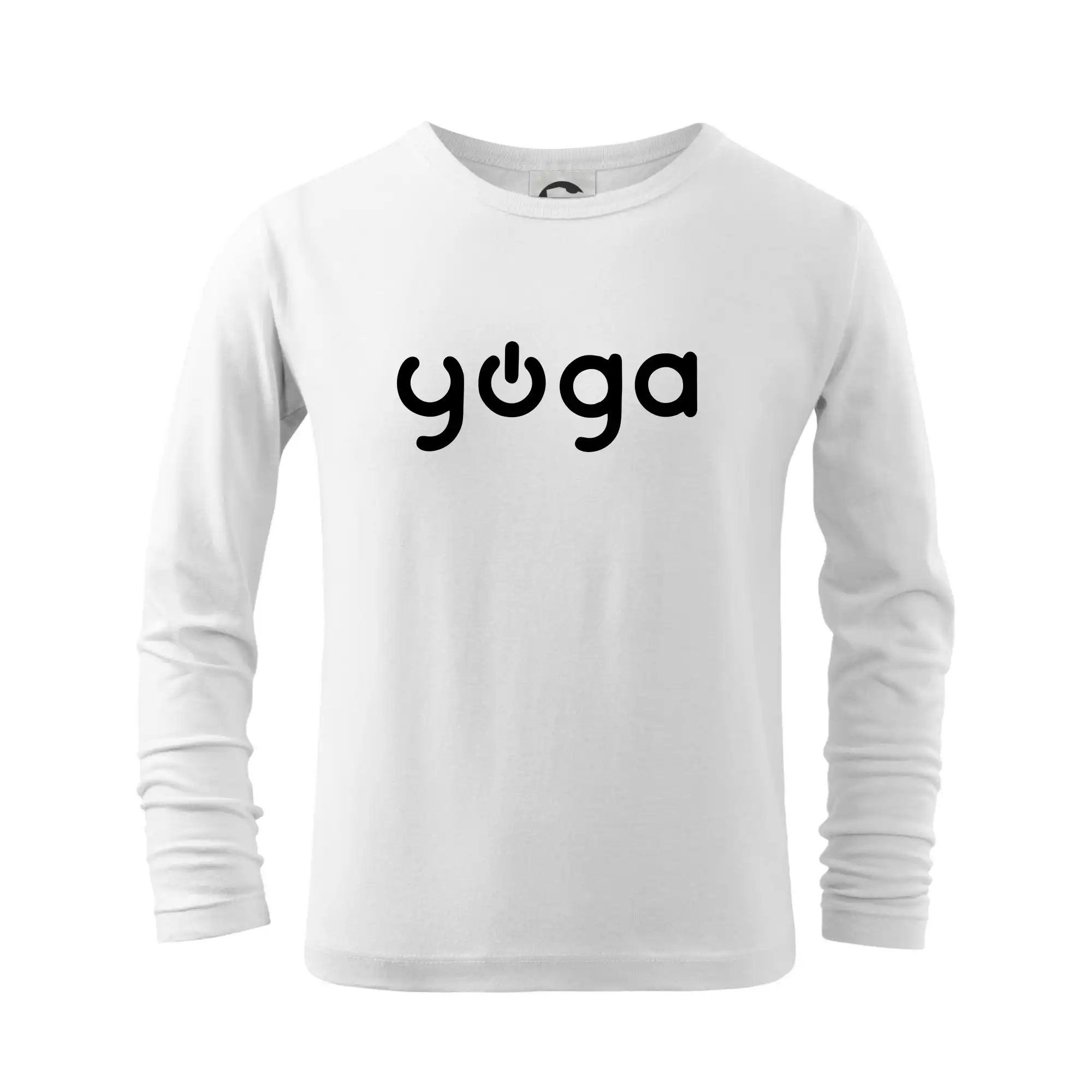 Tričká na jógu - Power yoga logo - Tričko detské Long Sleeve
