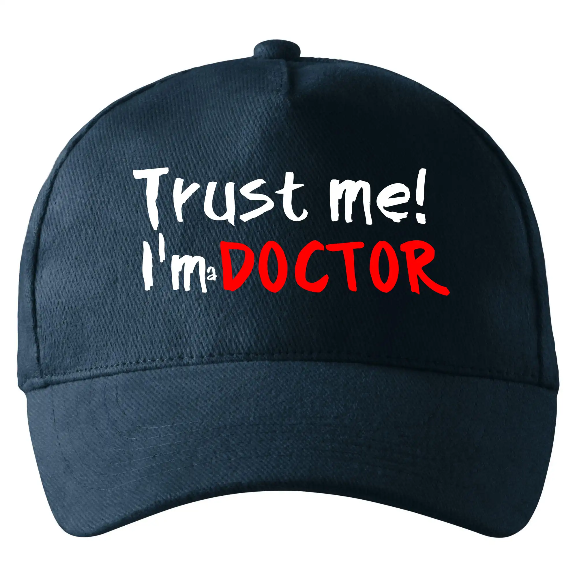 Tričká na ukončenie štúdia - Trust me I´m  a Doctor / Ver mi som Doktor - Šiltovka so zahnutým šiltom a mosaznou sponou
