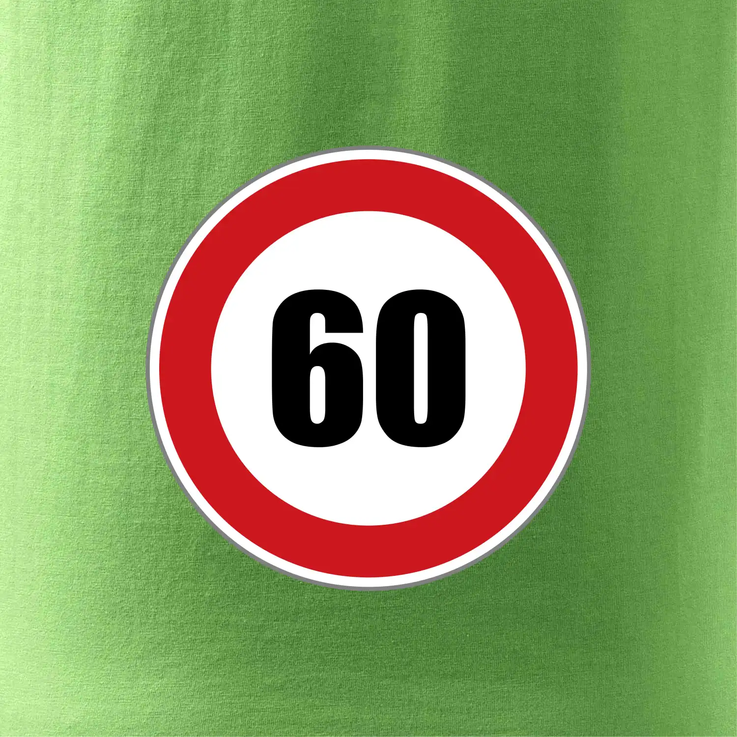 Dopravní značka - omezení rychlosti 60