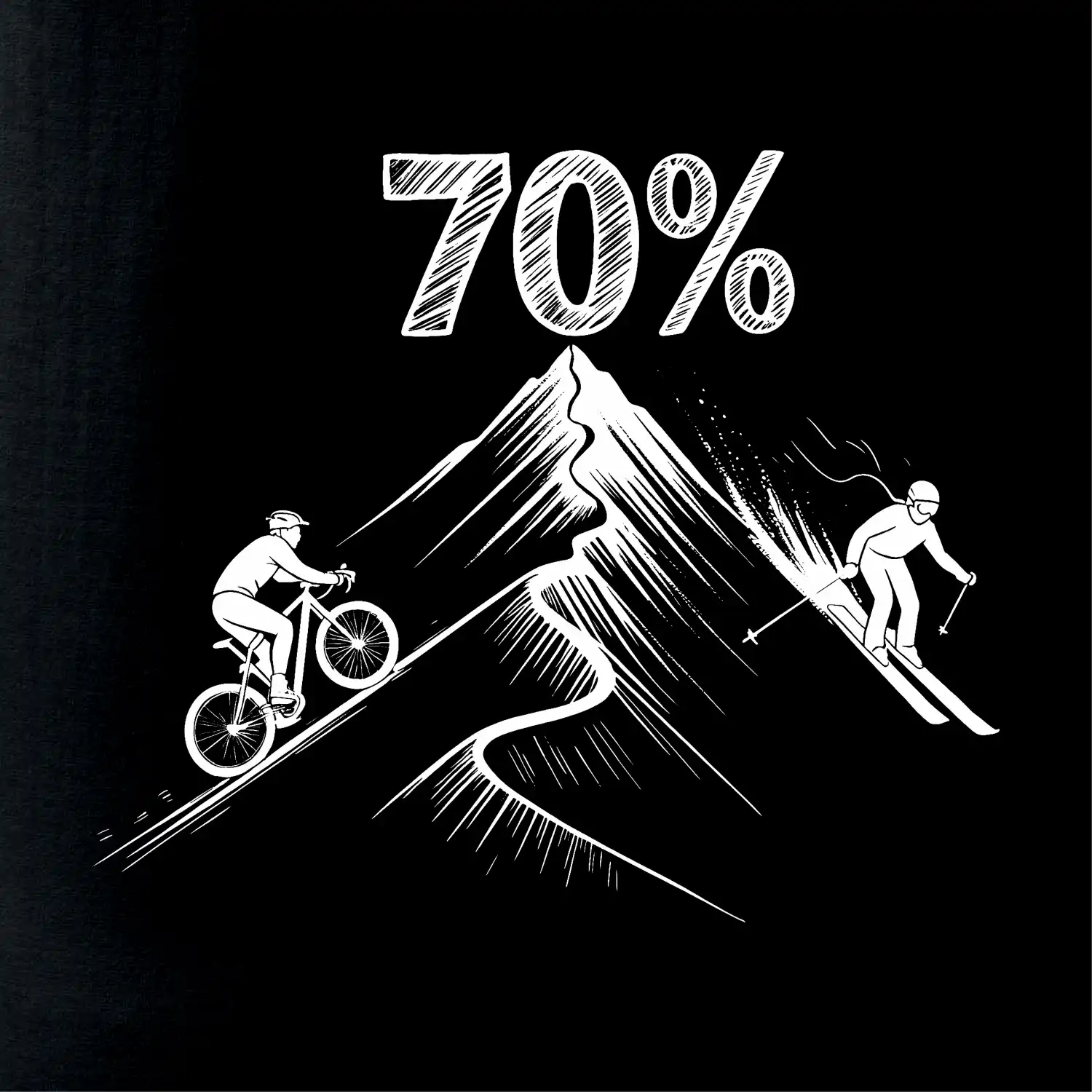 Narozeniny cyklista a lyžař 70