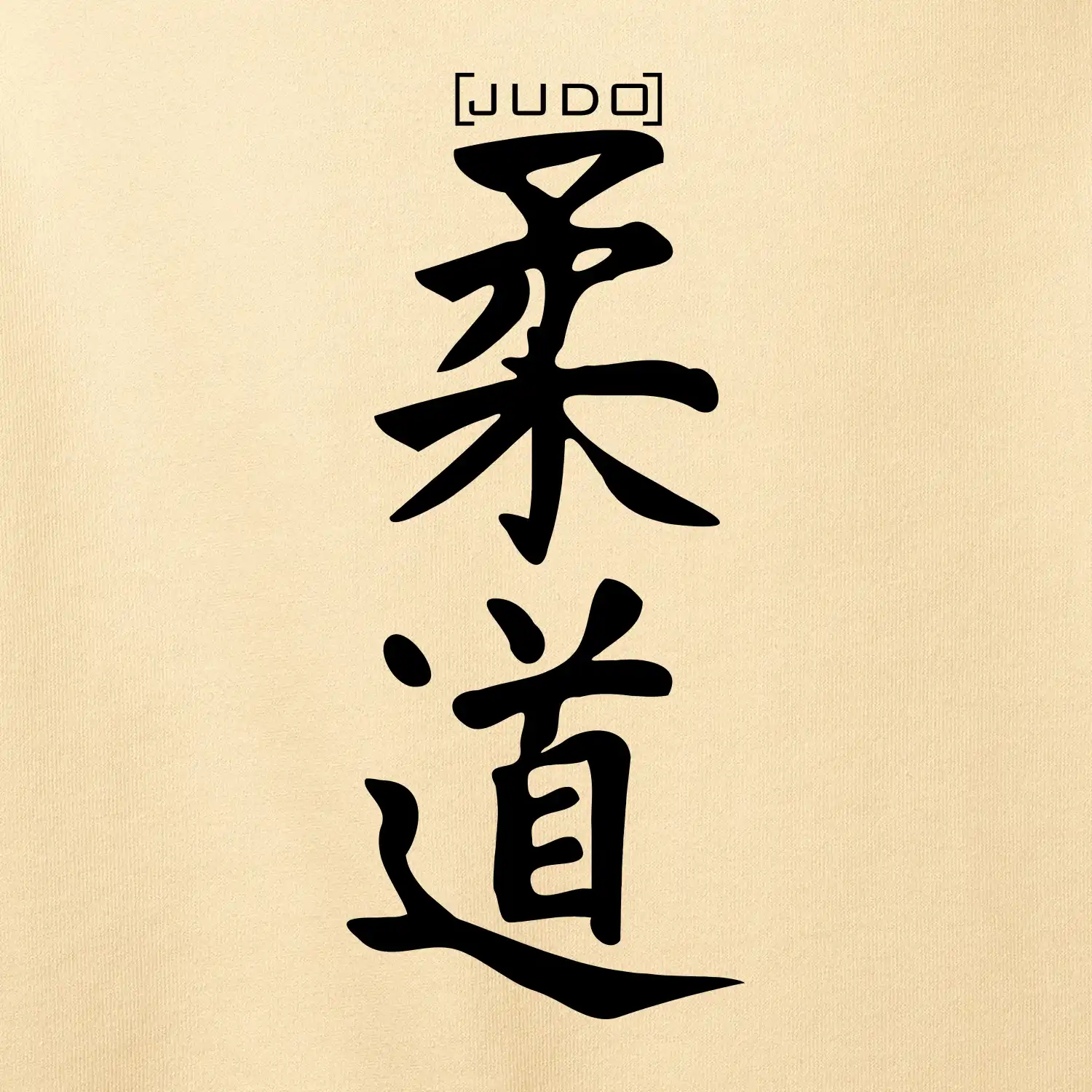 Judo nápis japan