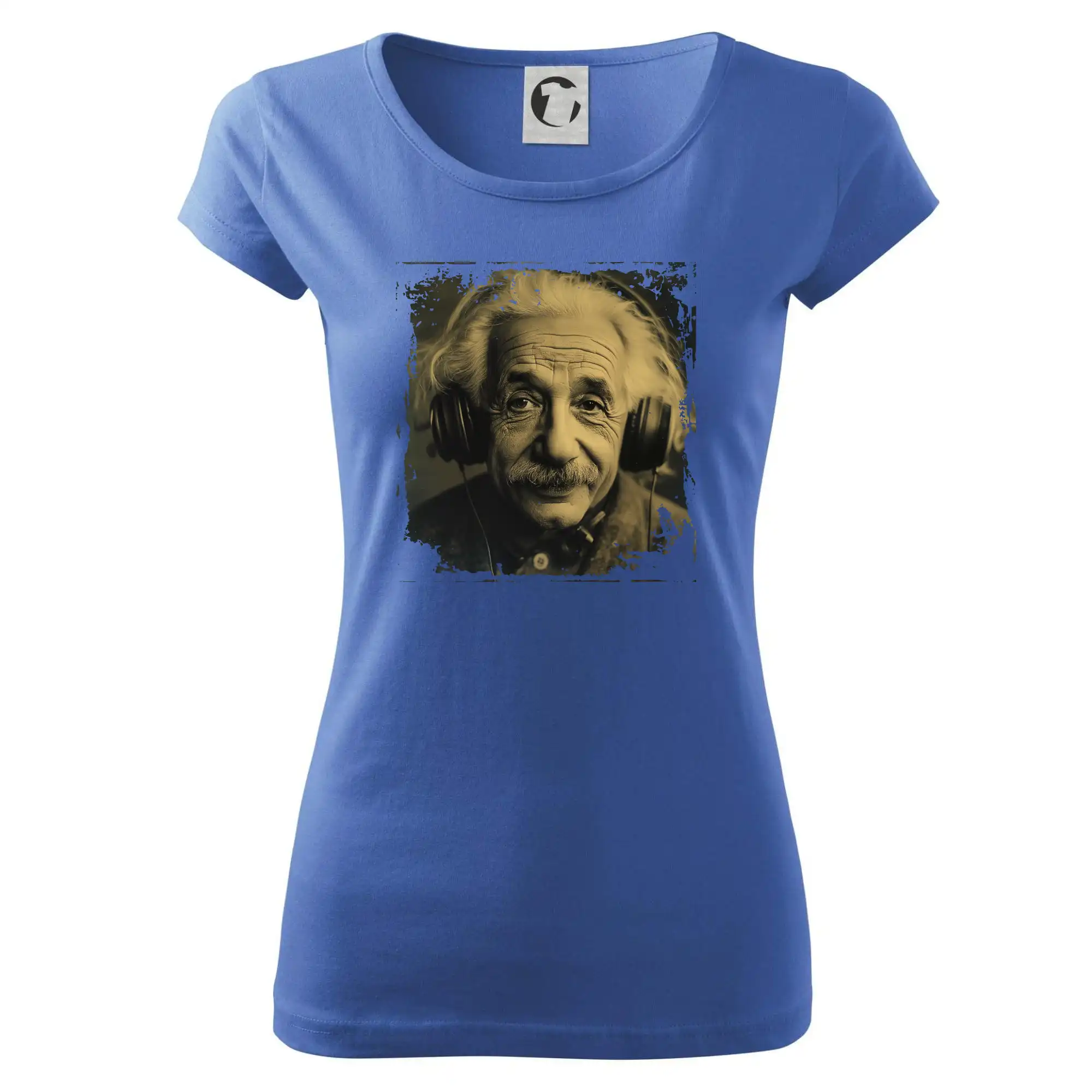 Albert se sluchátky