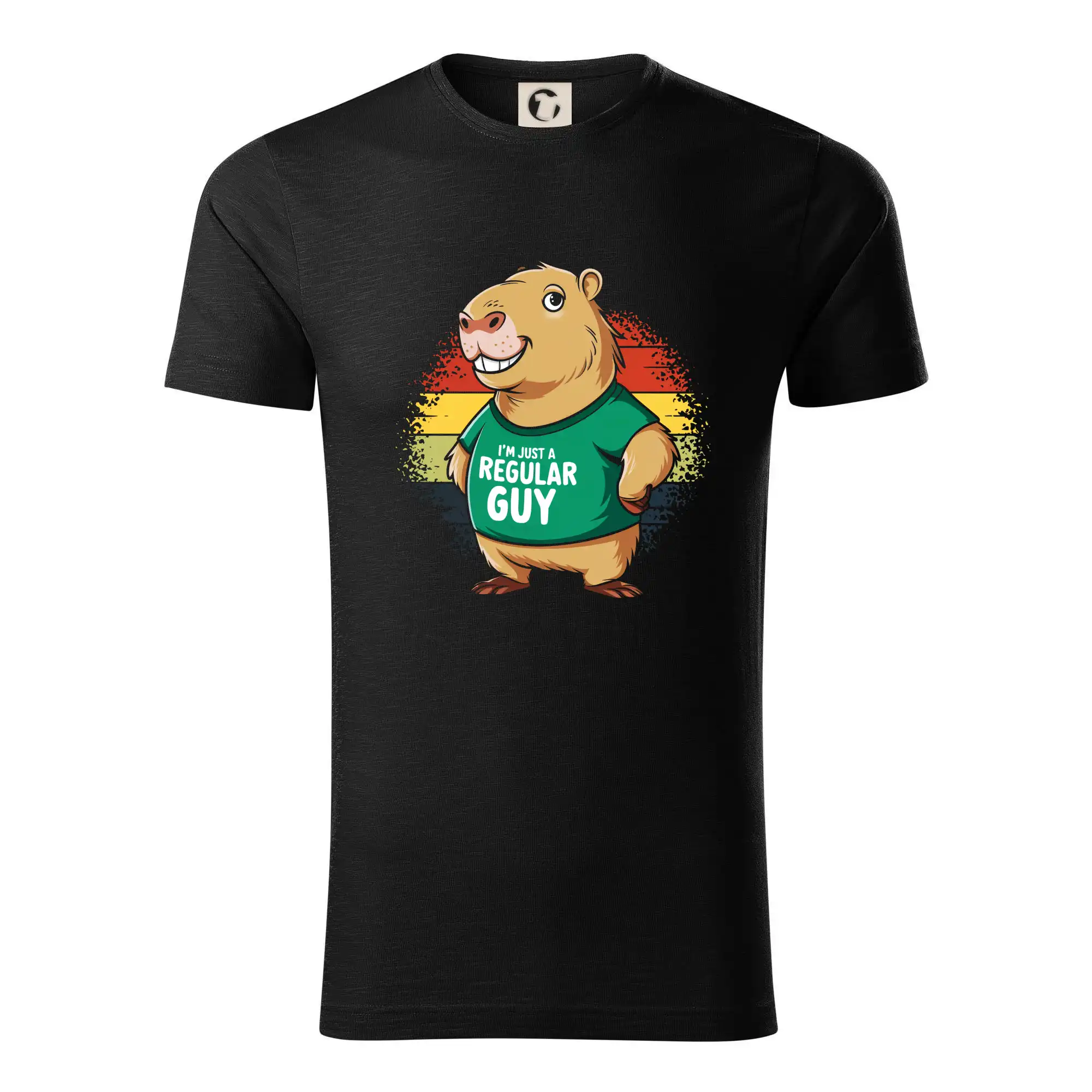 Tričká so zvieratami - Capybara I'm just a regular guy - Tričko z organickej bavlny