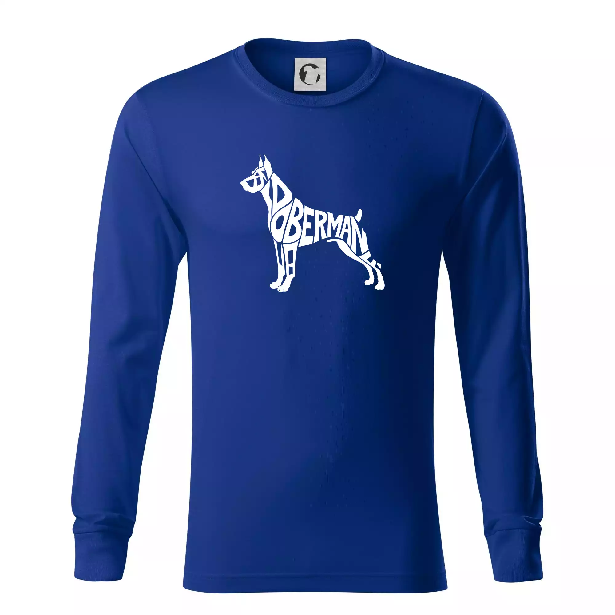 Doberman - nápis v tělě