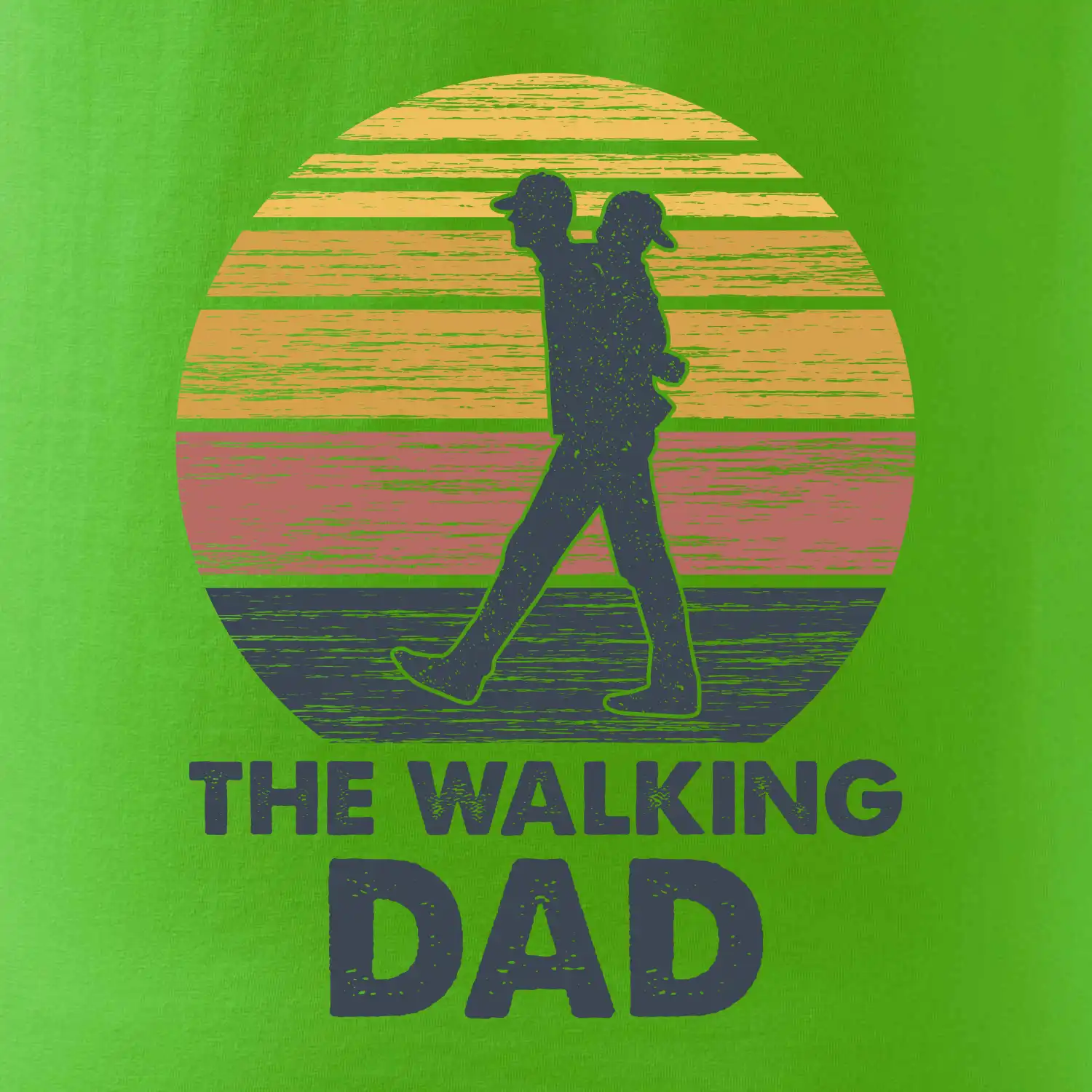 The walking dad - tata s dítětem na zádech