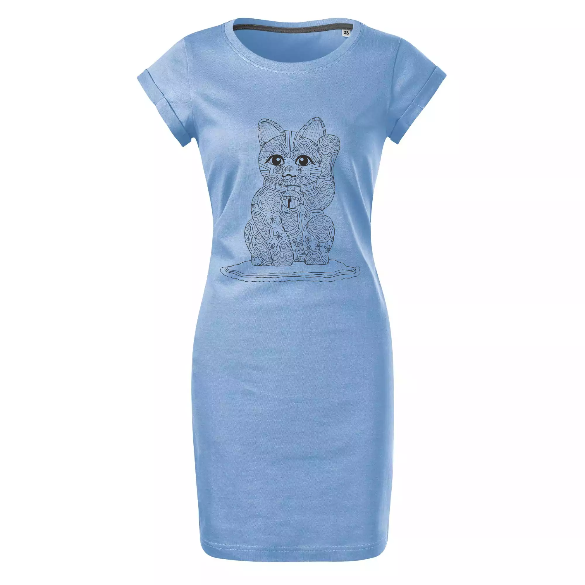 Kočka mávající mandala