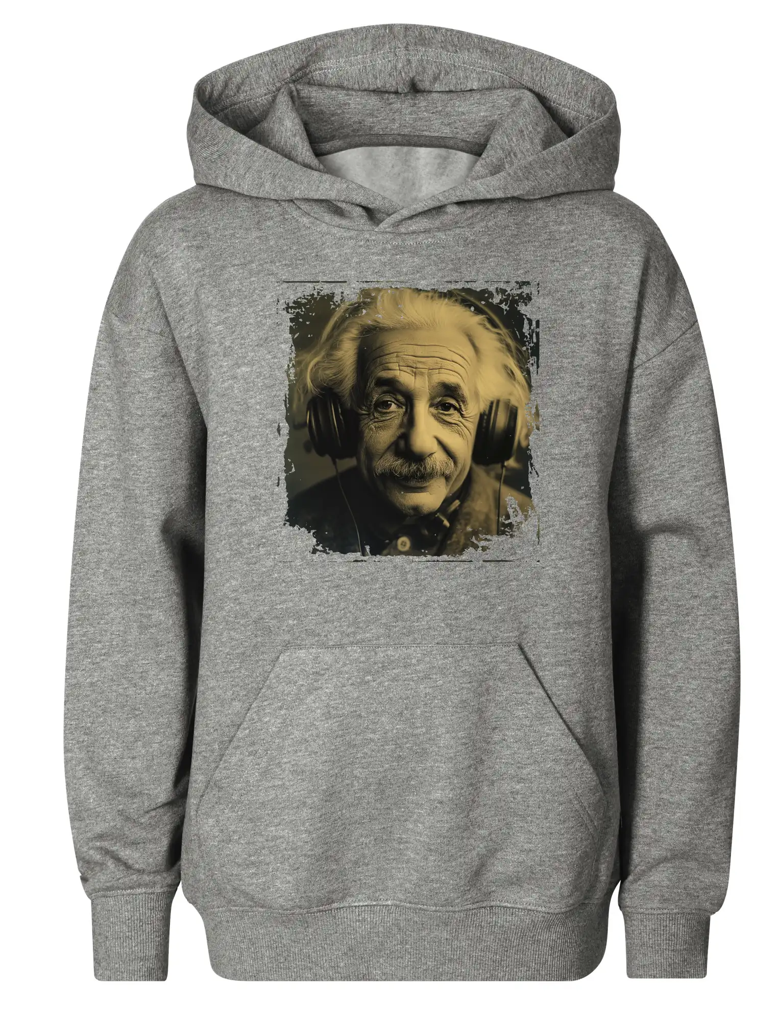 Albert se sluchátky