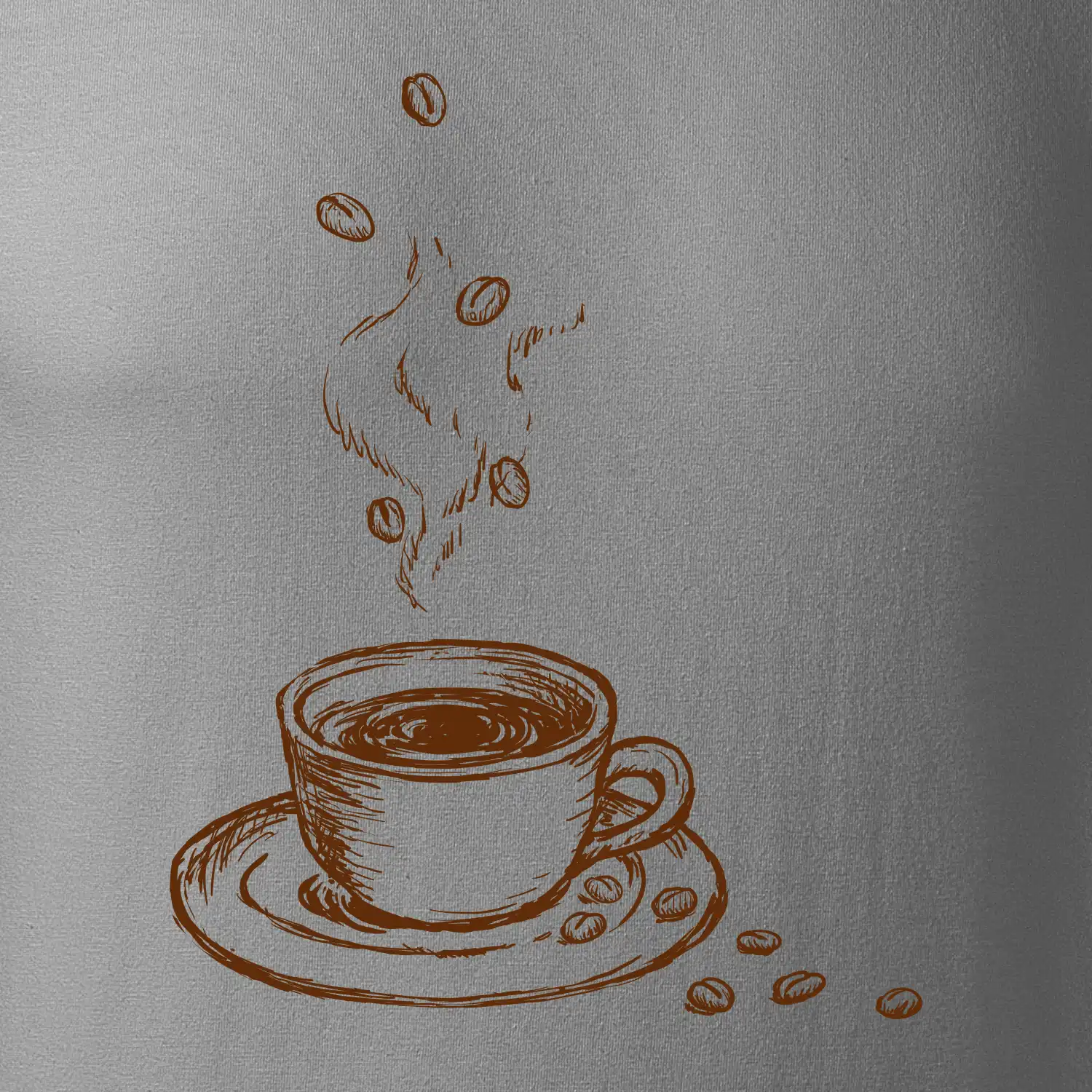 Hrnek plný čerstvé kávy