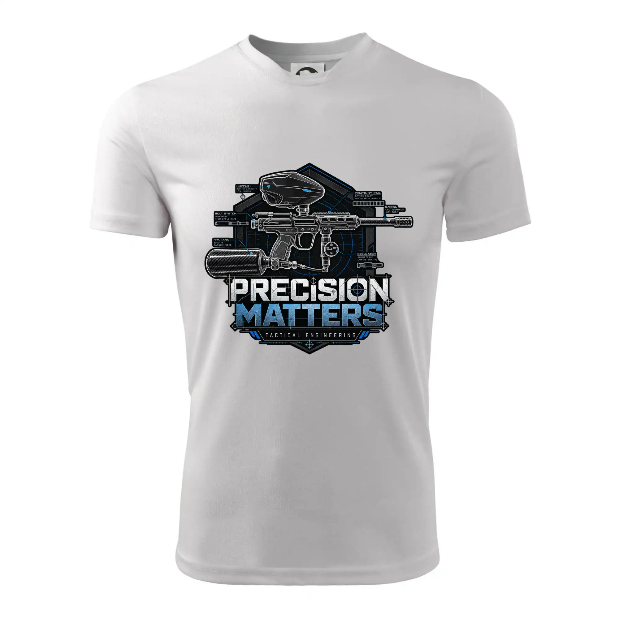 Technický nákres precision matters paintball