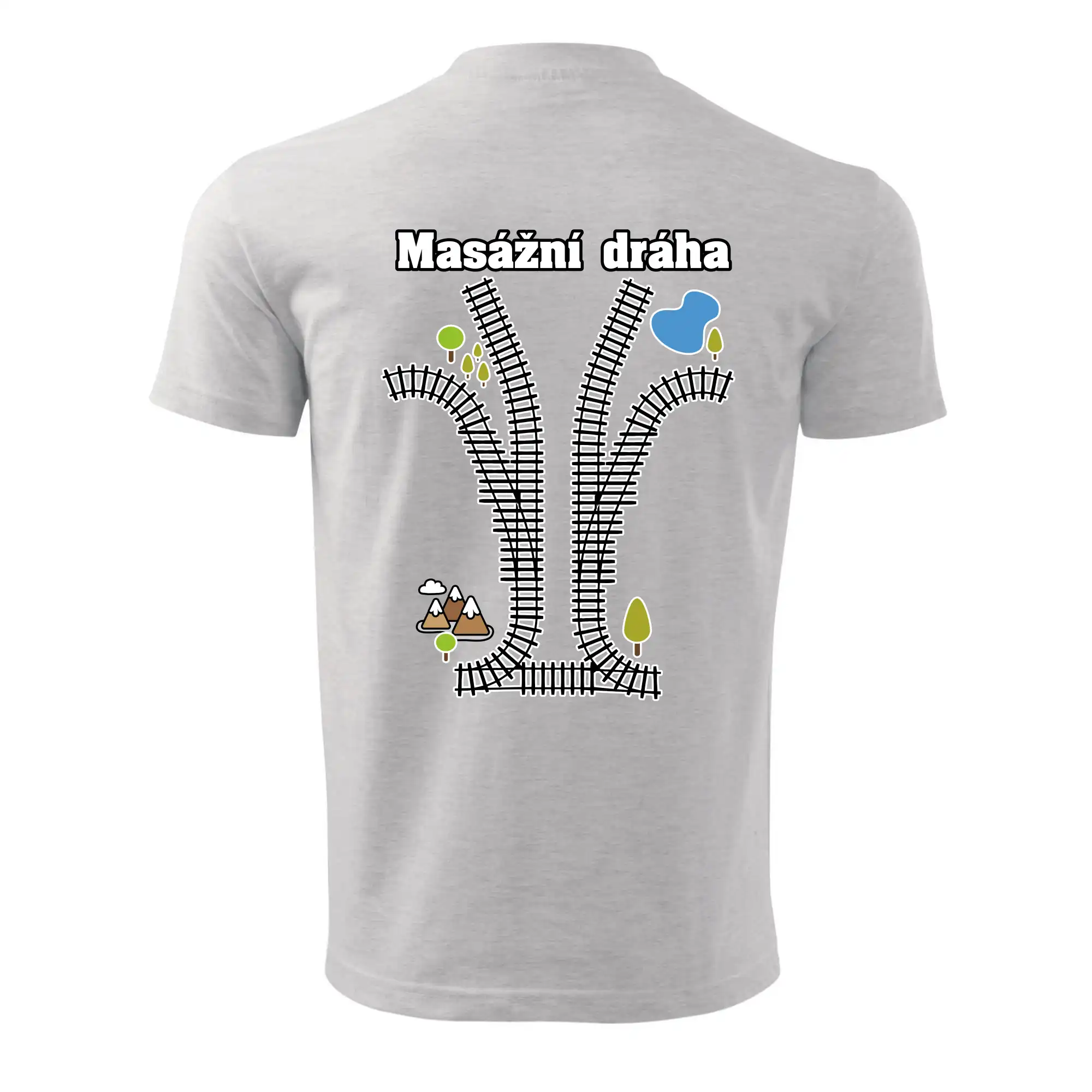 Masážna dráha - Pánske tričko nižšej gramáže