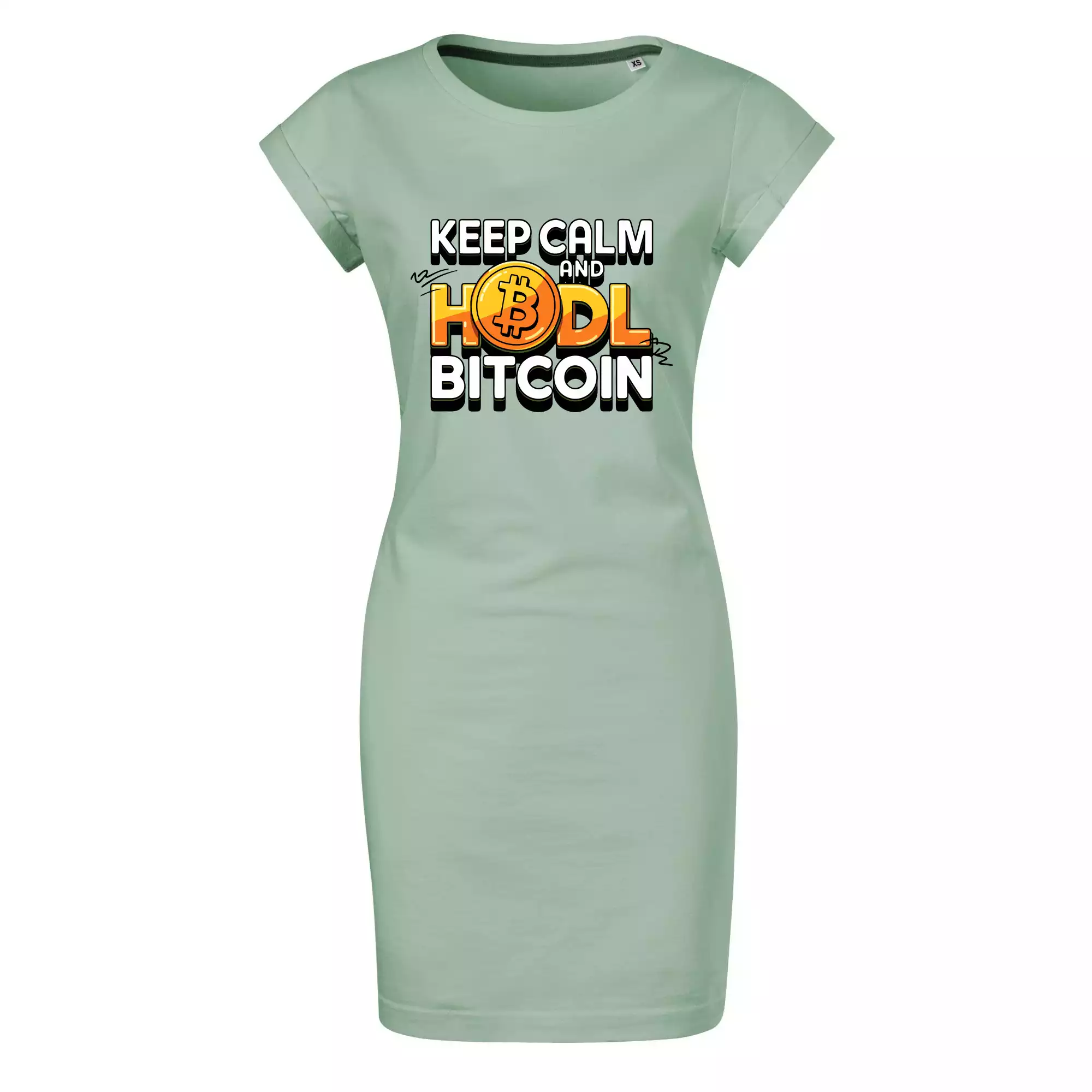 3D nápis Keep Calm and HODL Bitcoin