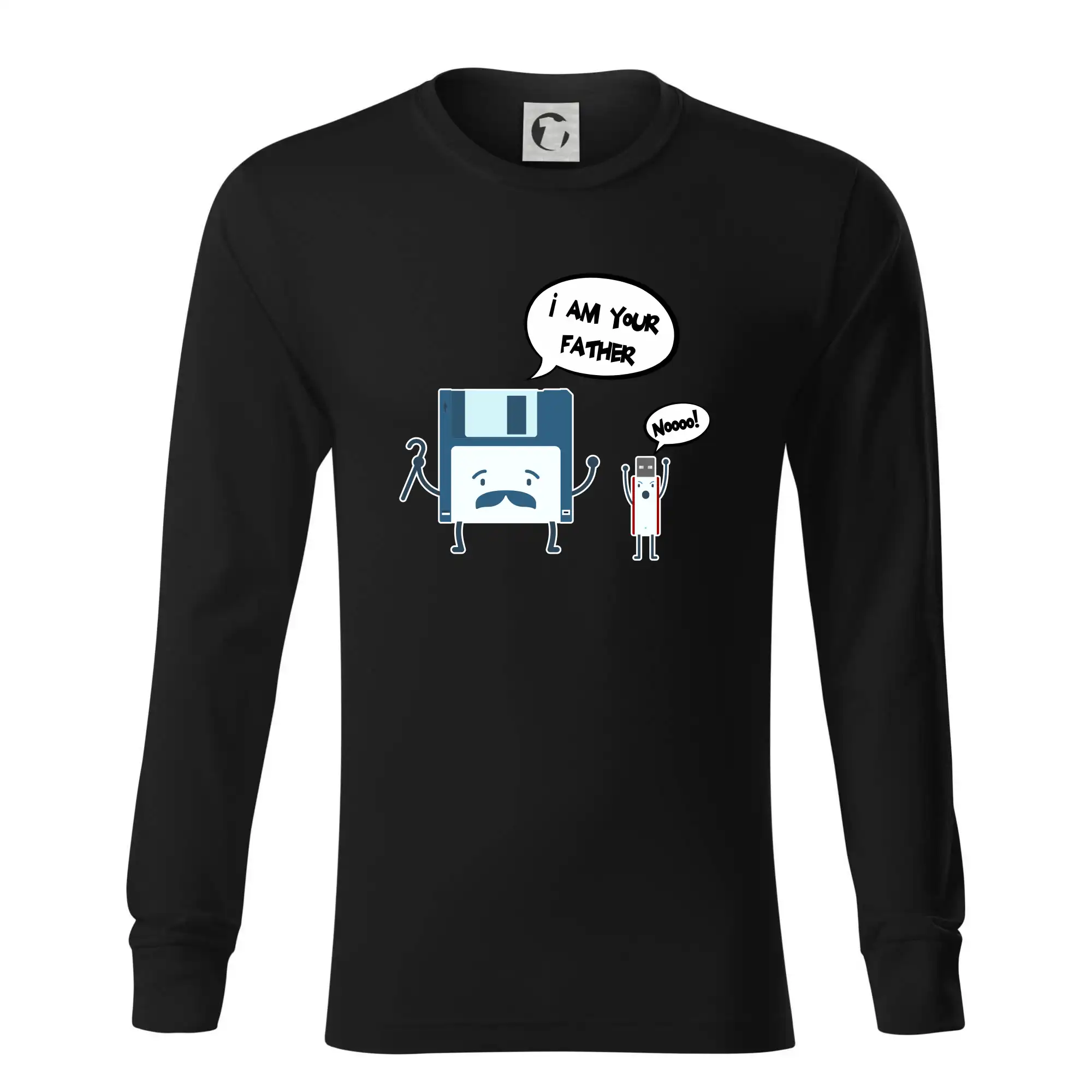 Tričká pre ajťákov - I am your father USB - Tričko s dlhým rukávom LS R05