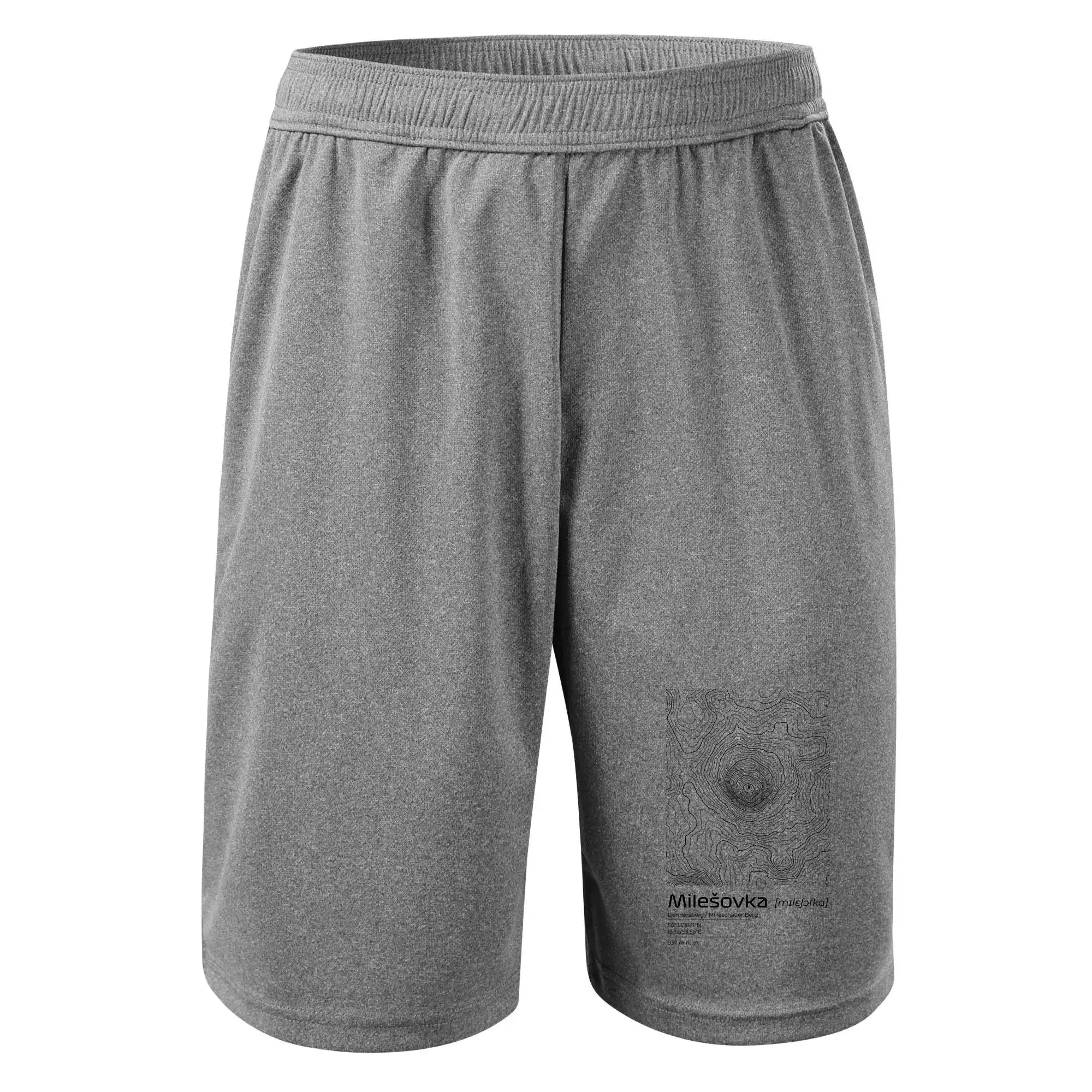 Milešovka - vrstevnice v obdélníku