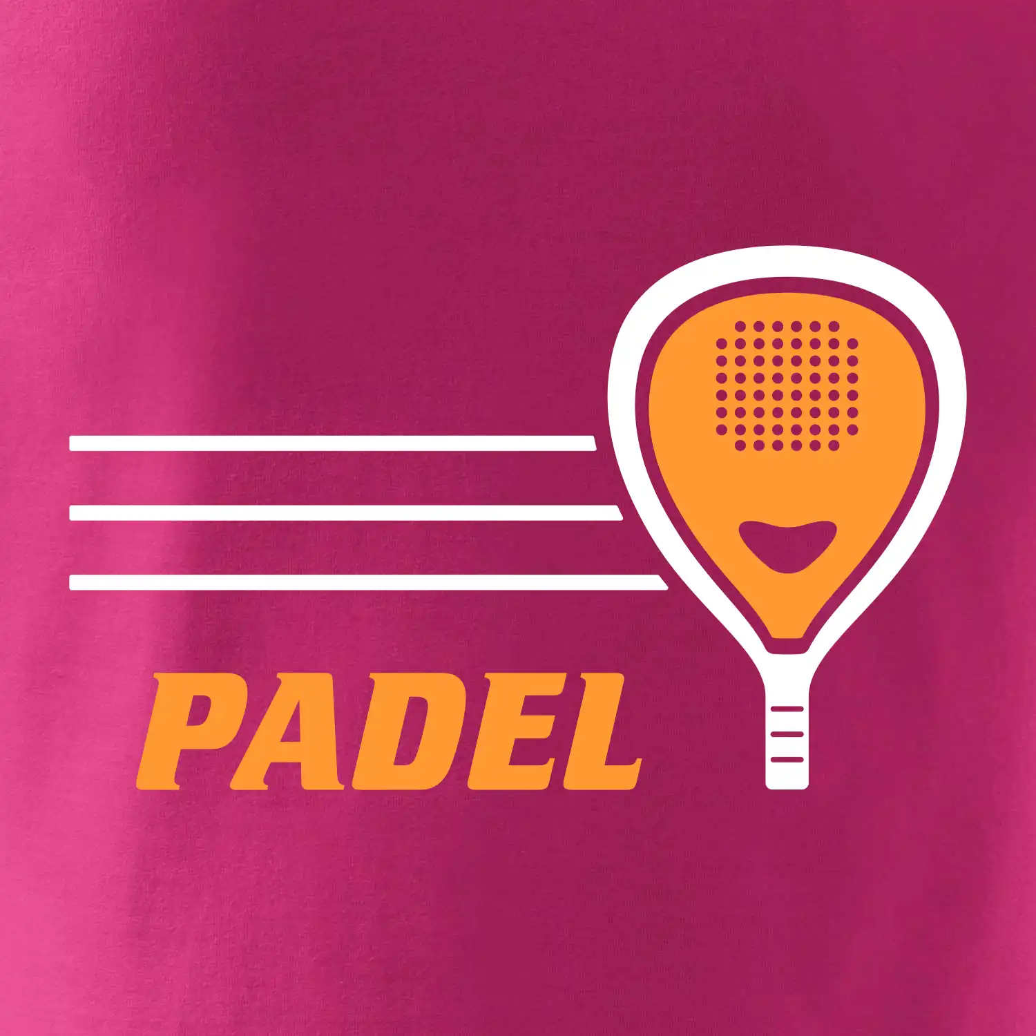 Padel - oranžová raketa